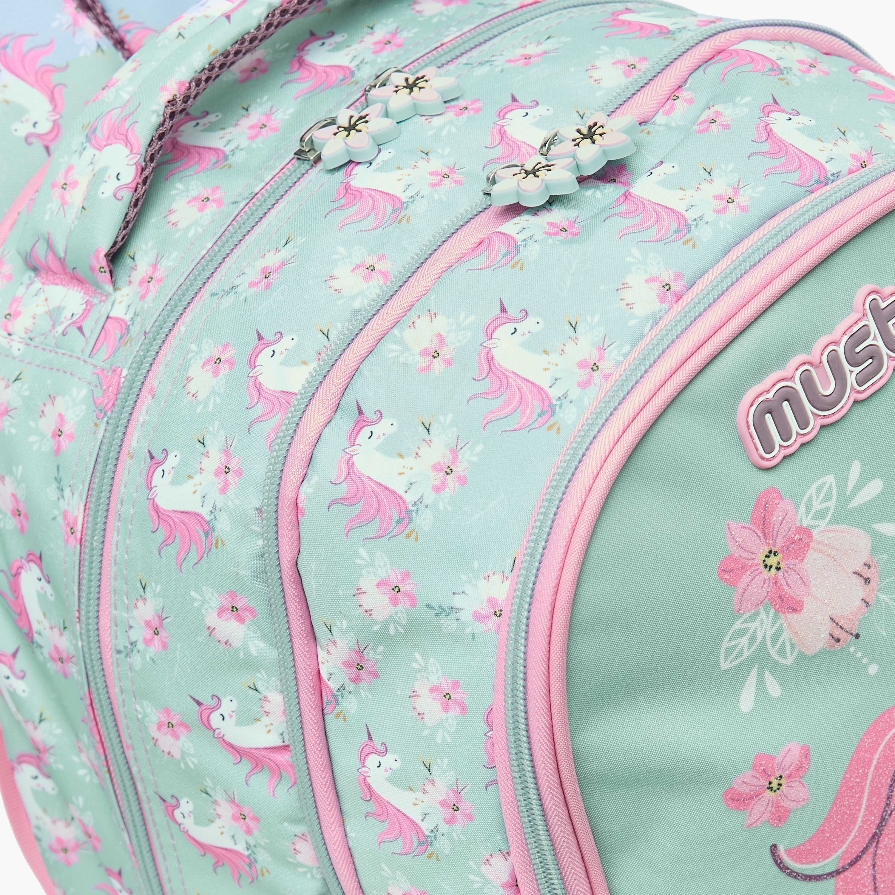 Must Unicorn Print 16 inch Trolley Backpack with Retractable Handle - 24x12x20 cms-school-bagsandbackpacks-trolleybags-image-8