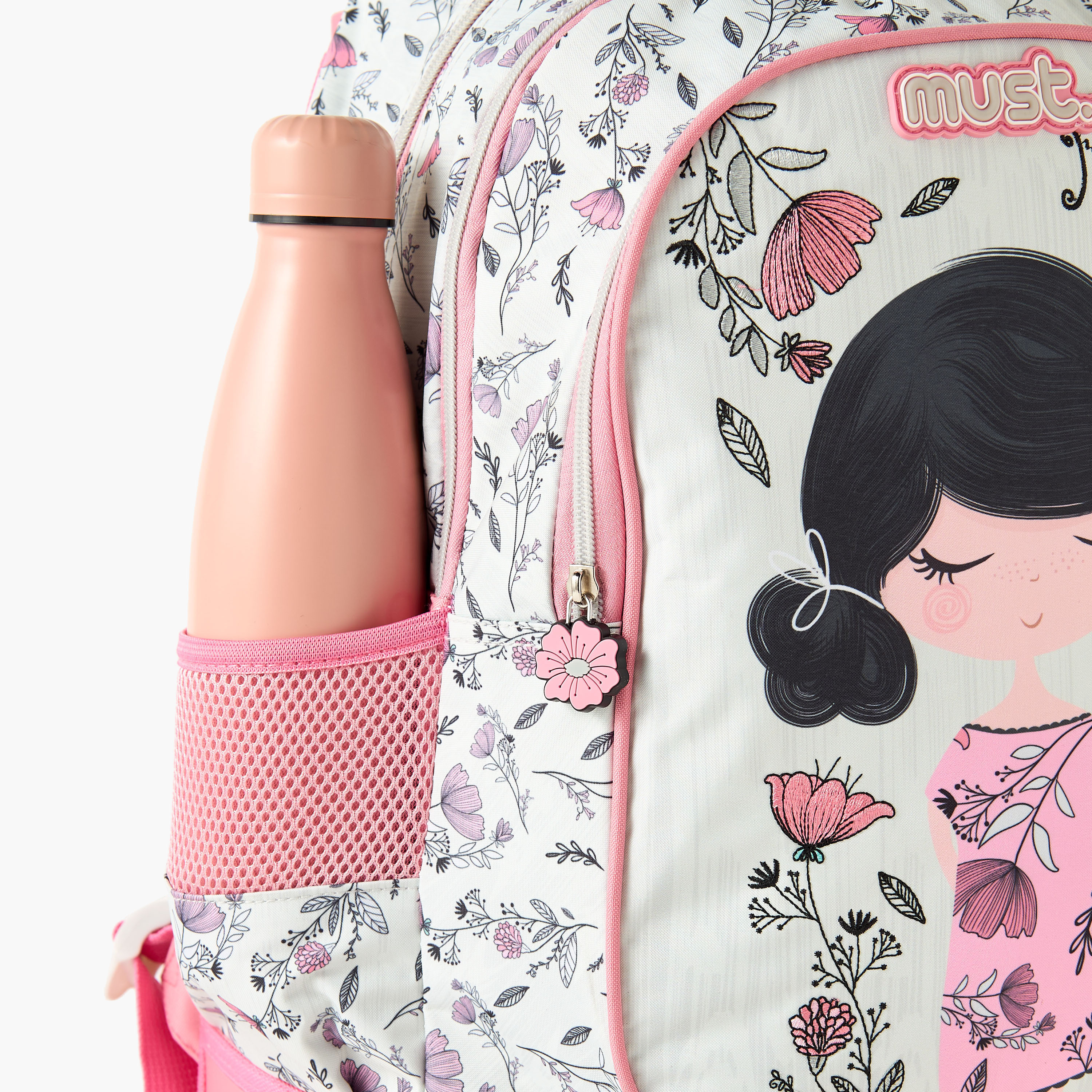 Must 16-inch All-Over Floral Print Trolley Backpack with Retractable Handle - 34x20x44 cms-cpkids-backtoschool-schoolbagsandbackpacks-trolleybags-image-10