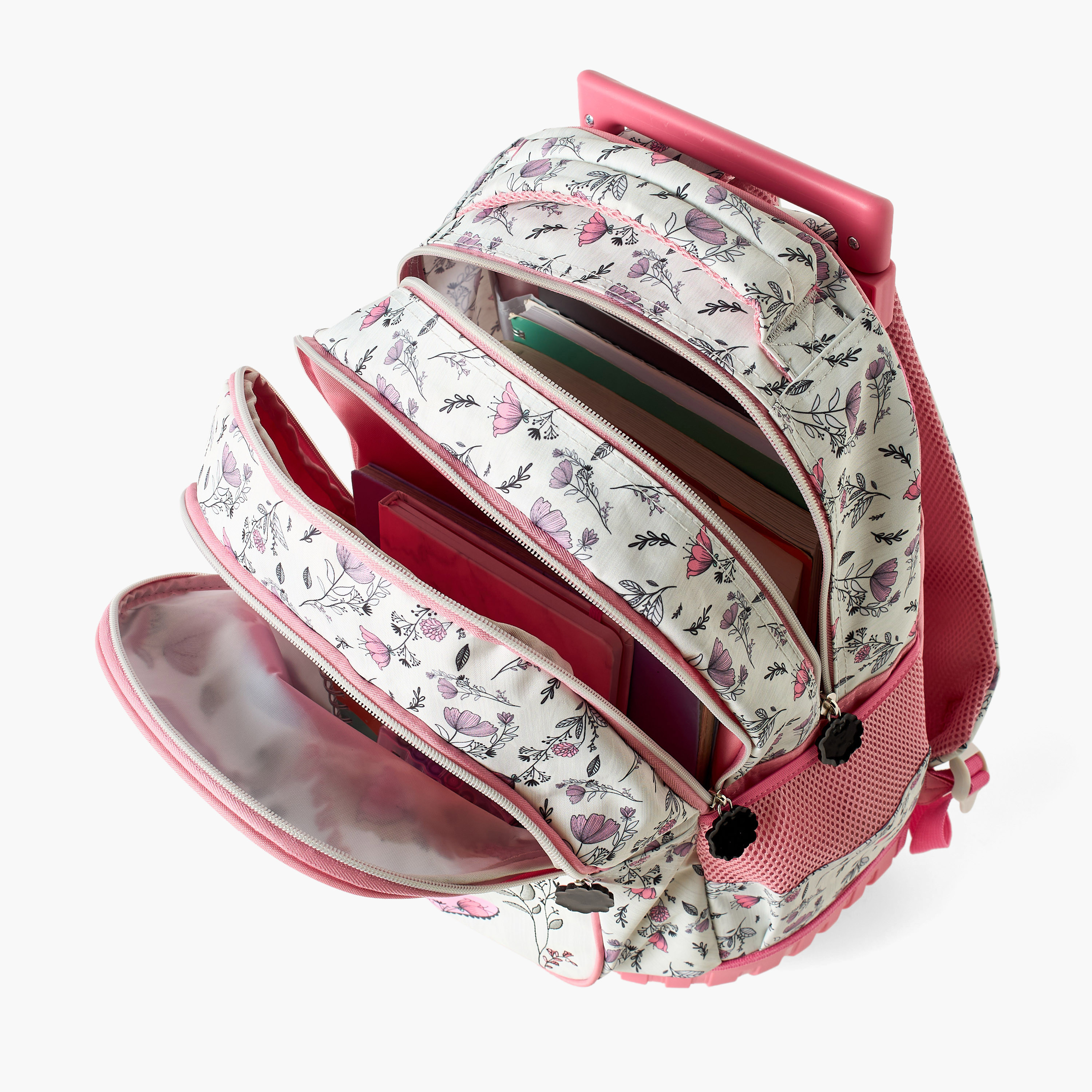 Must 16-inch All-Over Floral Print Trolley Backpack with Retractable Handle - 34x20x44 cms-cpkids-backtoschool-schoolbagsandbackpacks-trolleybags-image-9