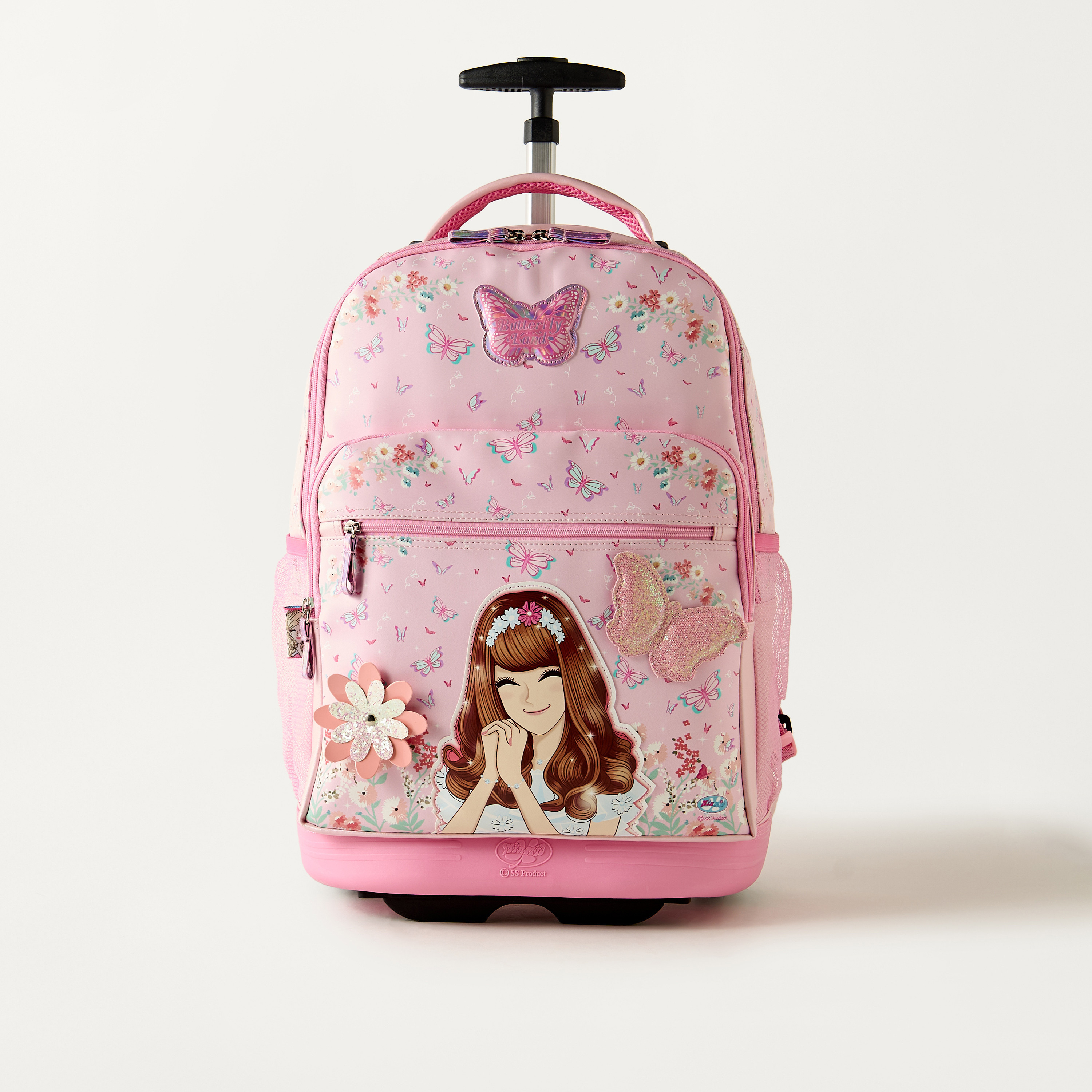 Minmie All-Over Print 18 inches Trolley Bag with Retractable Handle - 33x16x48 cms-school-bagsandbackpacks-trolleybags-image-1