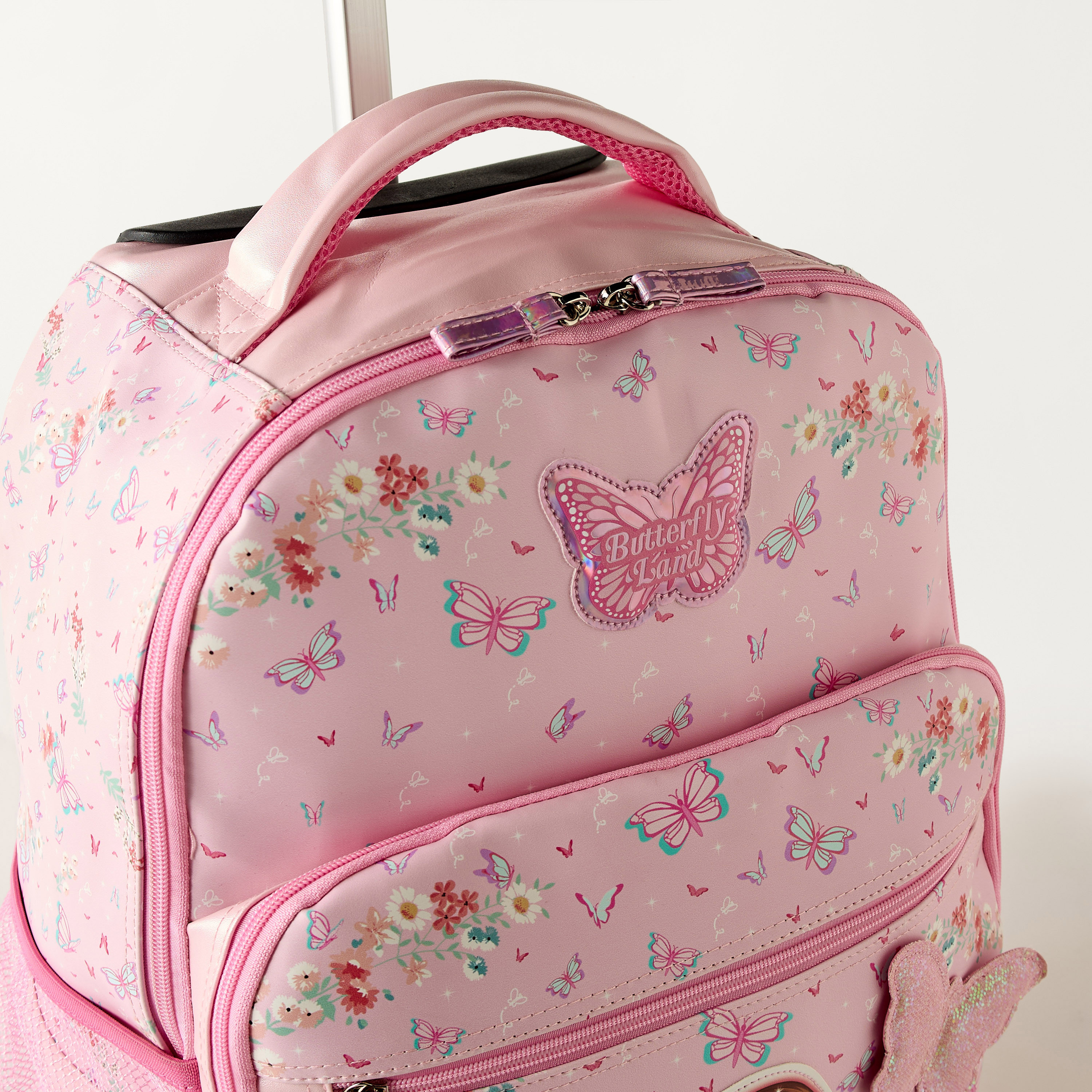 Minmie All-Over Print 18 inches Trolley Bag with Retractable Handle - 33x16x48 cms-school-bagsandbackpacks-trolleybags-image-2