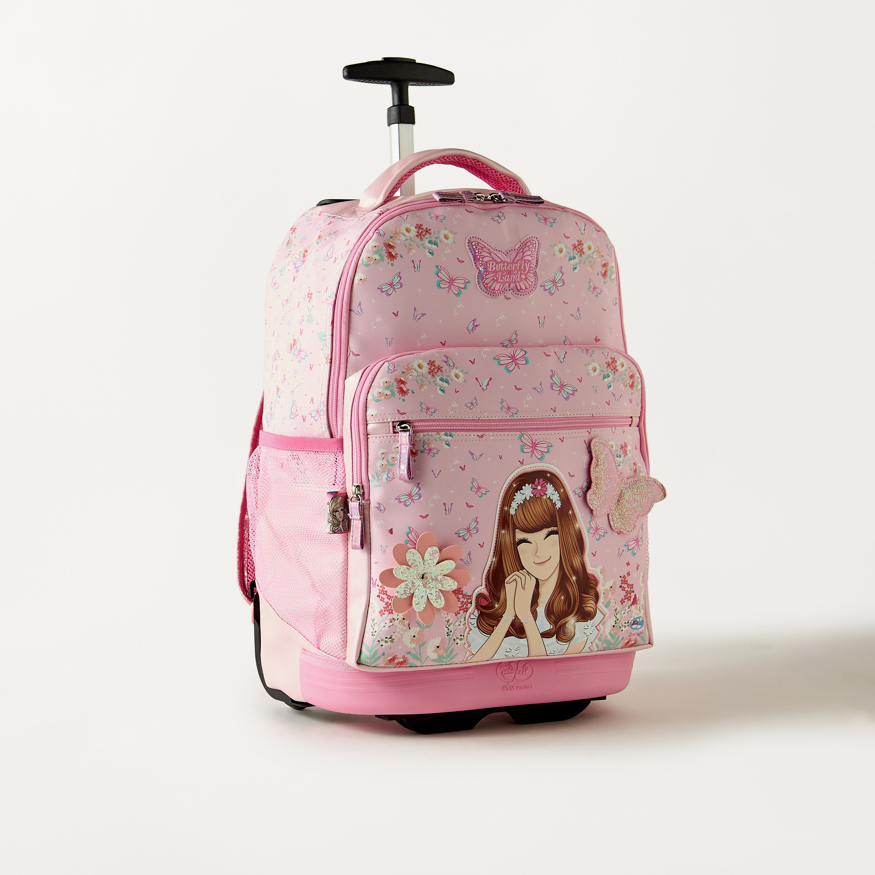 Minmie All-Over Print 18 inches Trolley Bag with Retractable Handle - 33x16x48 cms-school-bagsandbackpacks-trolleybags-image-3