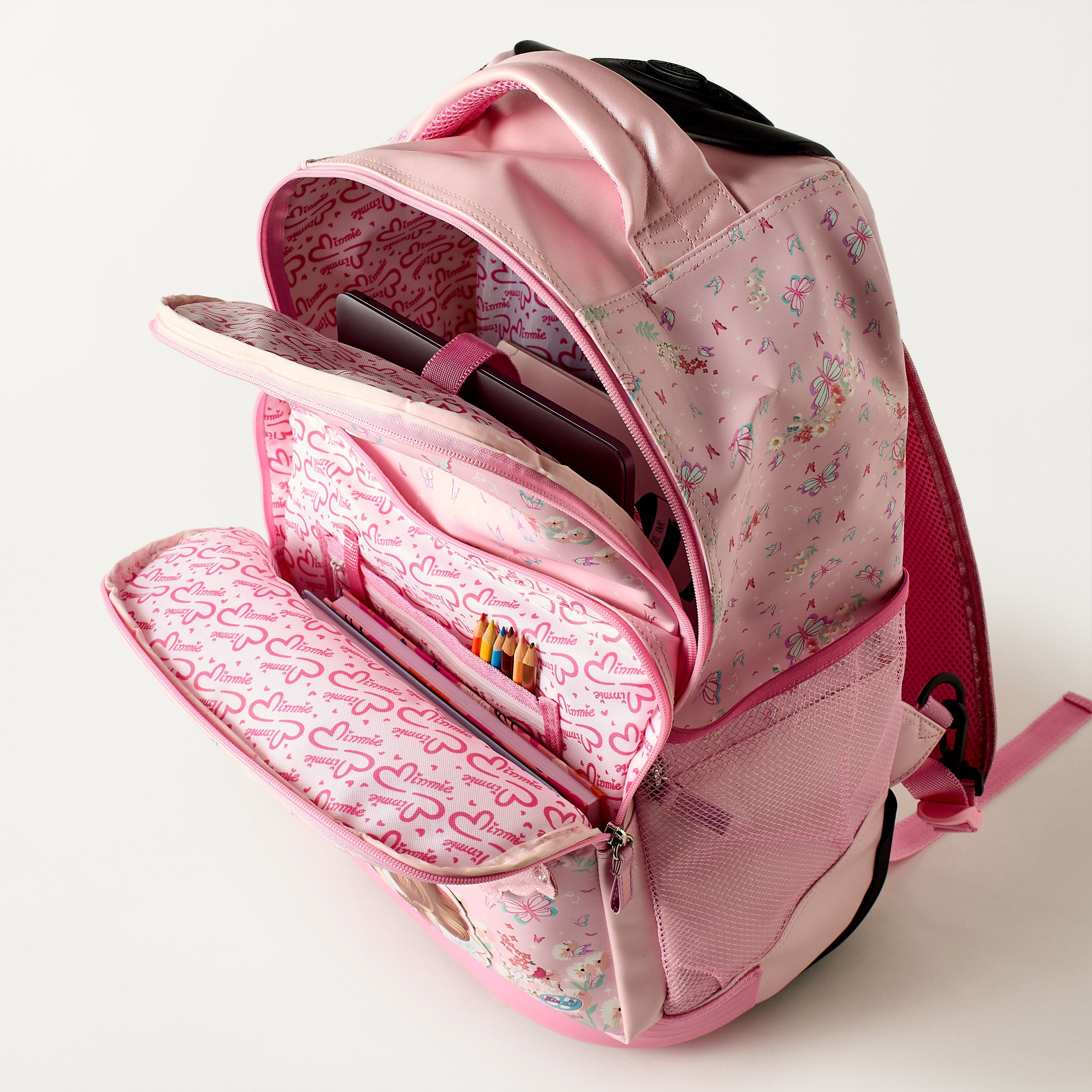 Minmie All-Over Print 18 inches Trolley Bag with Retractable Handle - 33x16x48 cms-school-bagsandbackpacks-trolleybags-image-9