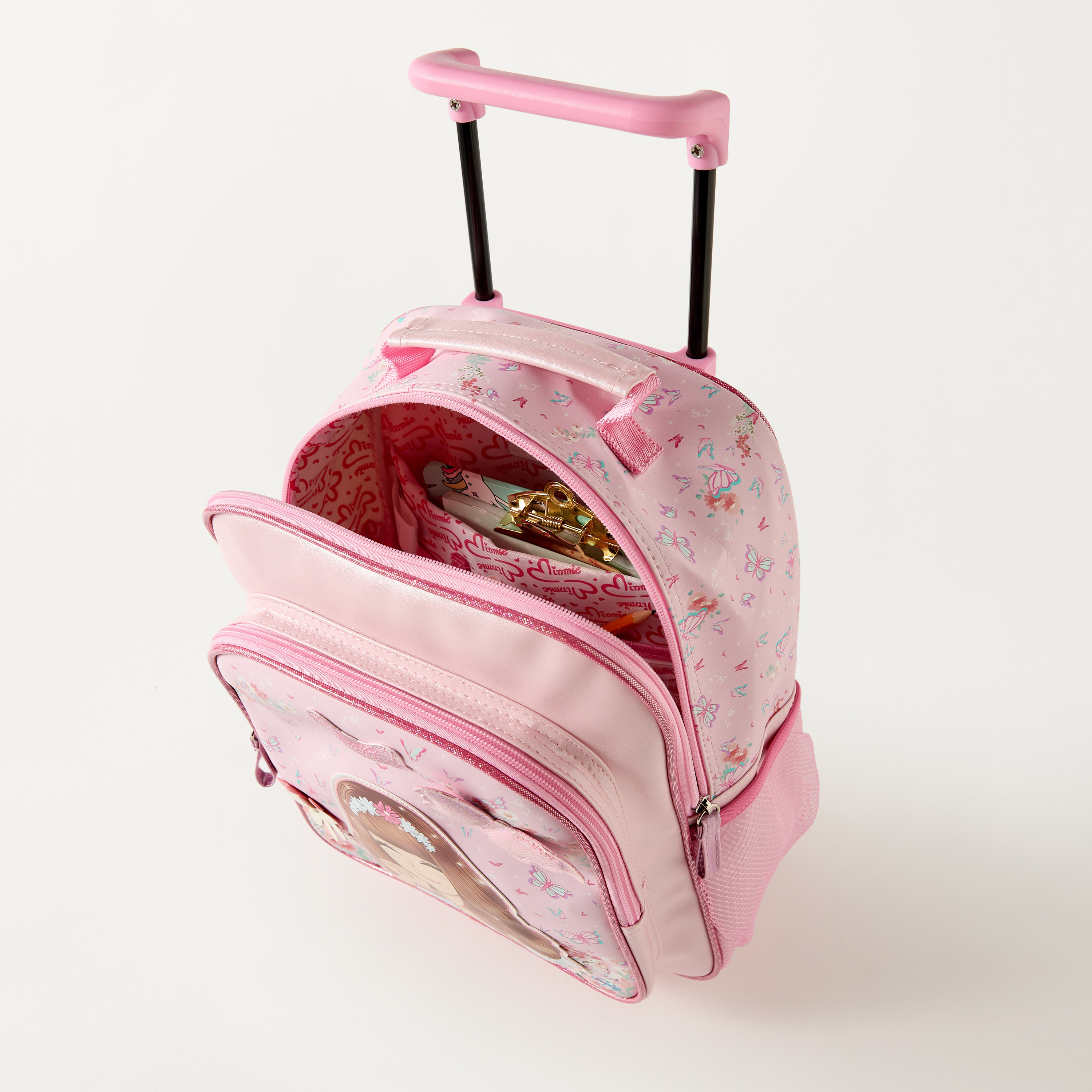 Minmie All-Over Print 12 inch Trolley Bag with Retractable Handle - 28x11x32 cms-school-bagsandbackpacks-trolleybags-image-6