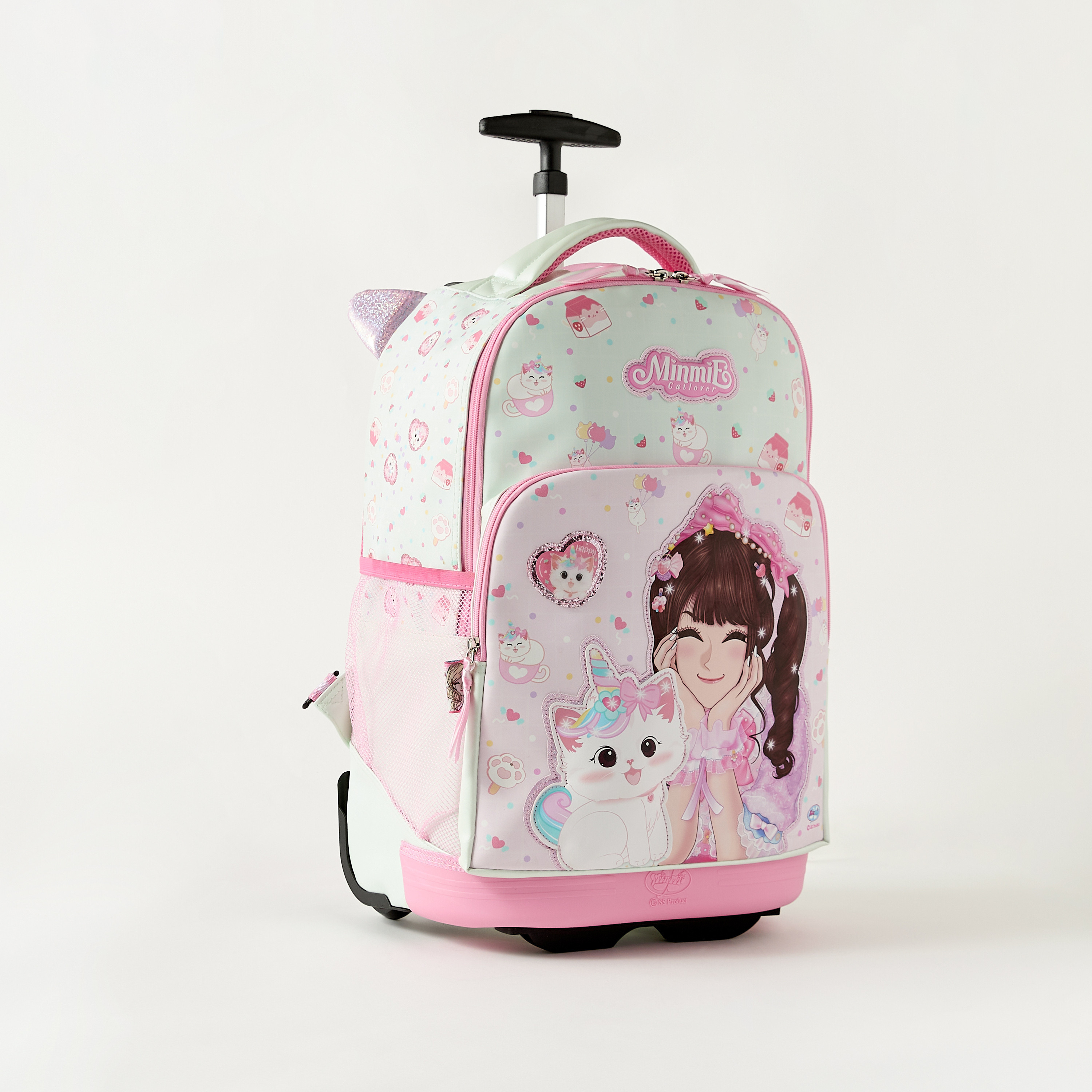 Minmie All-Over Print 18 inch Trolley Bag with Retractable Handle - 33x16x48 cms-school-bagsandbackpacks-trolleybags-image-3