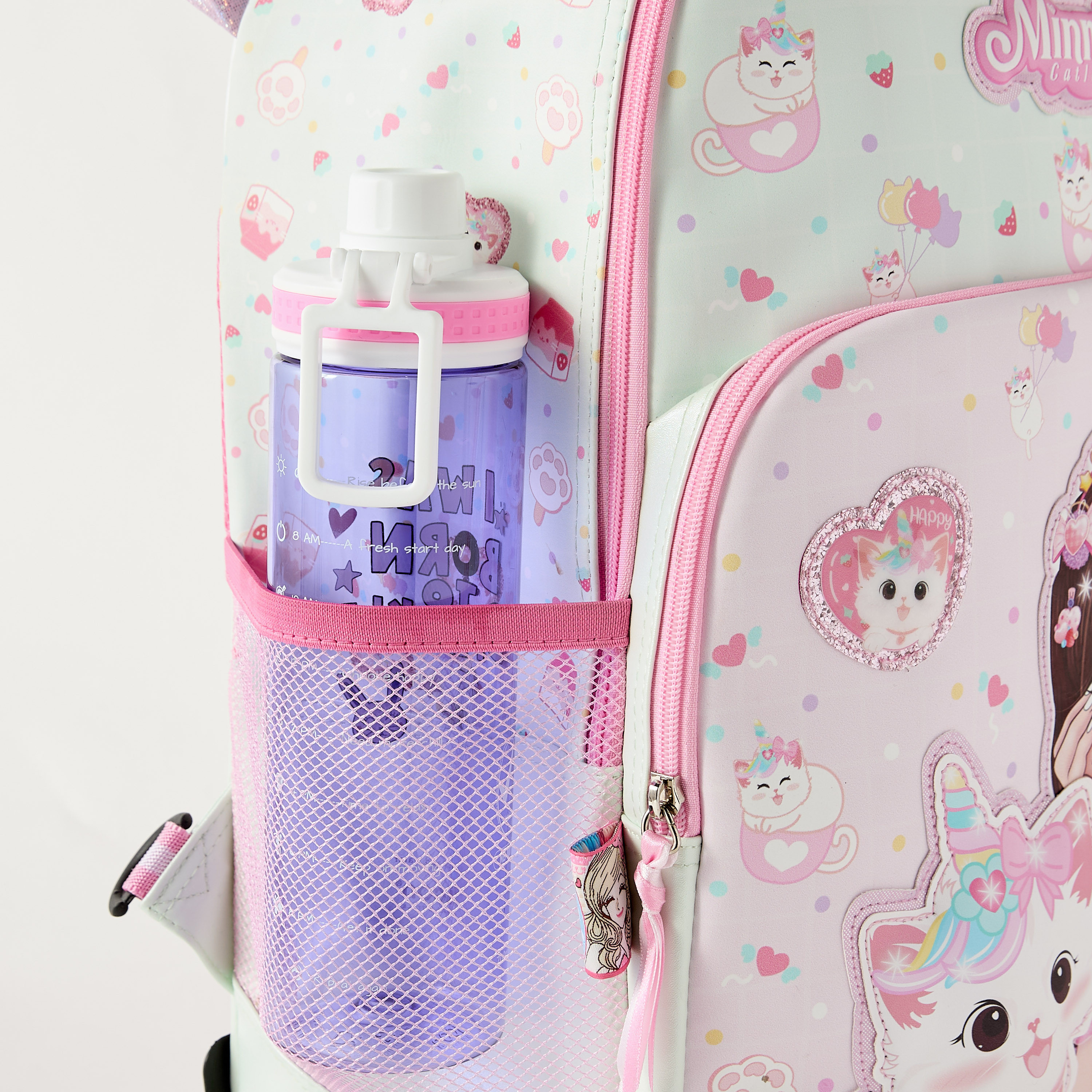 Minmie All-Over Print 18 inch Trolley Bag with Retractable Handle - 33x16x48 cms-school-bagsandbackpacks-trolleybags-image-4