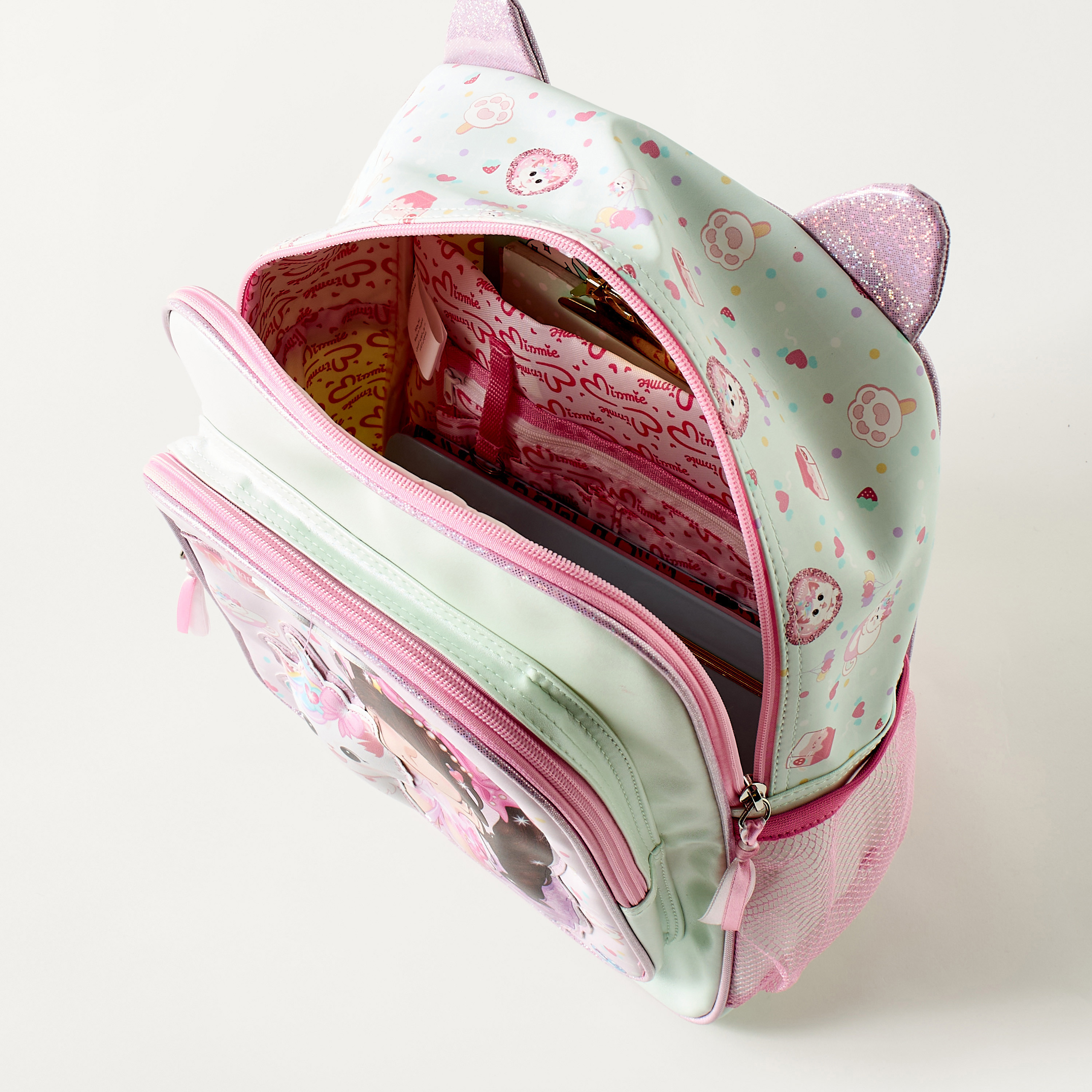 شنطة ظهر 12 بوصة بحمّالات قابلة للتعديل وطبعات من مينمي - 28x11x32 سم-school-bagsandbackpacks-backpacks-image-6