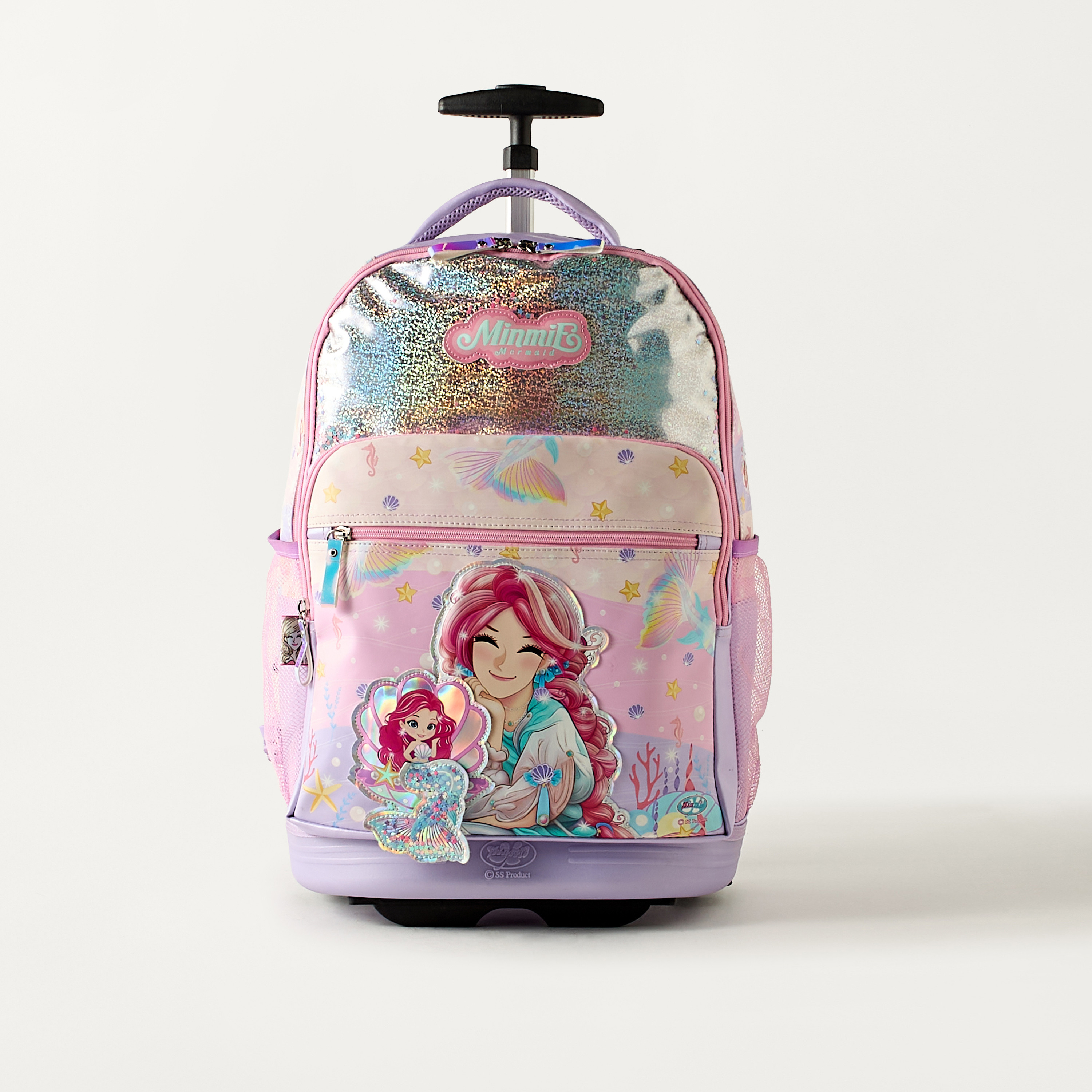 Minmie All-Over Print 18 inch Trolley Bag with Retractable Handle - 33x16x48 cms-school-bagsandbackpacks-trolleybags-image-1