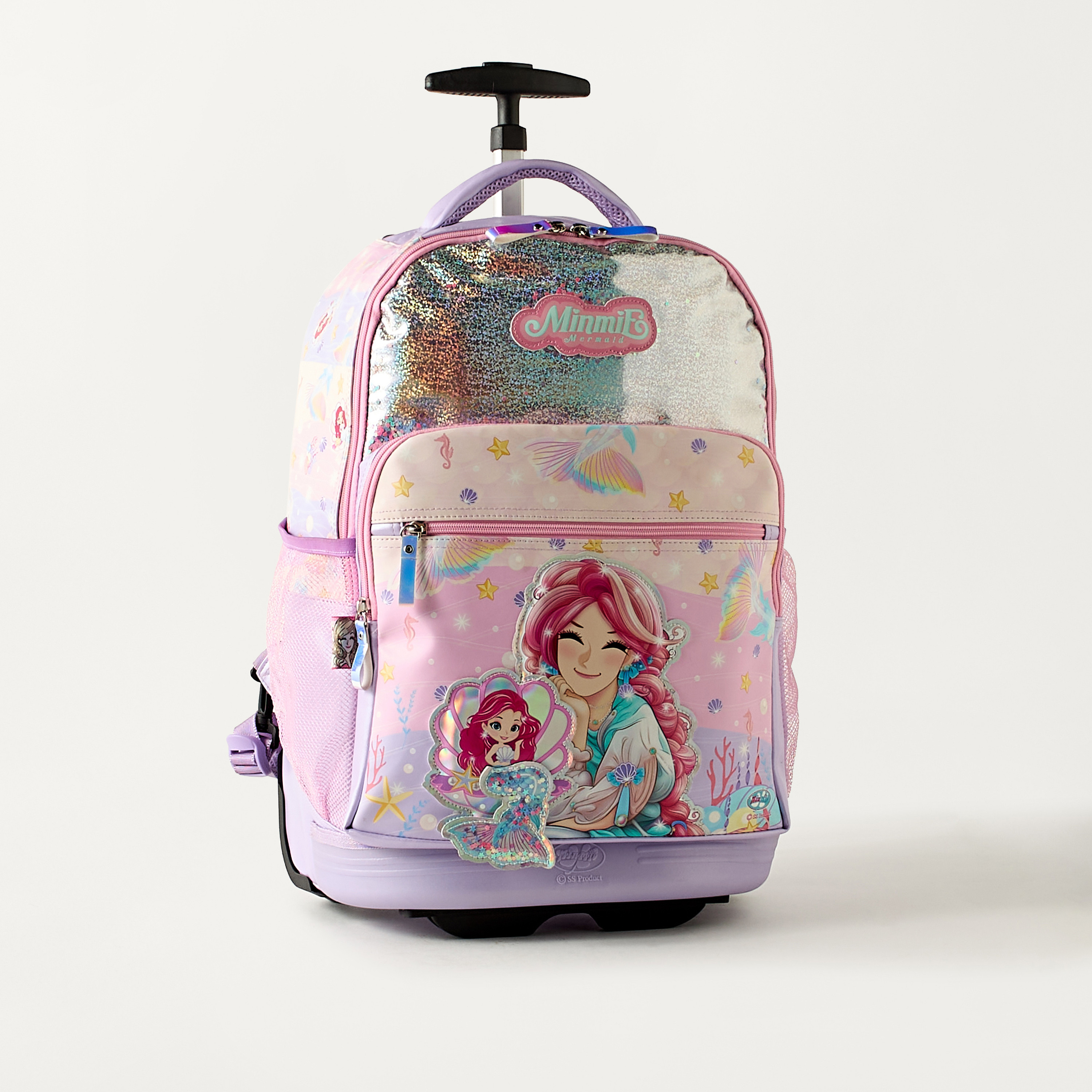 Minmie All-Over Print 18 inch Trolley Bag with Retractable Handle - 33x16x48 cms-school-bagsandbackpacks-trolleybags-image-3