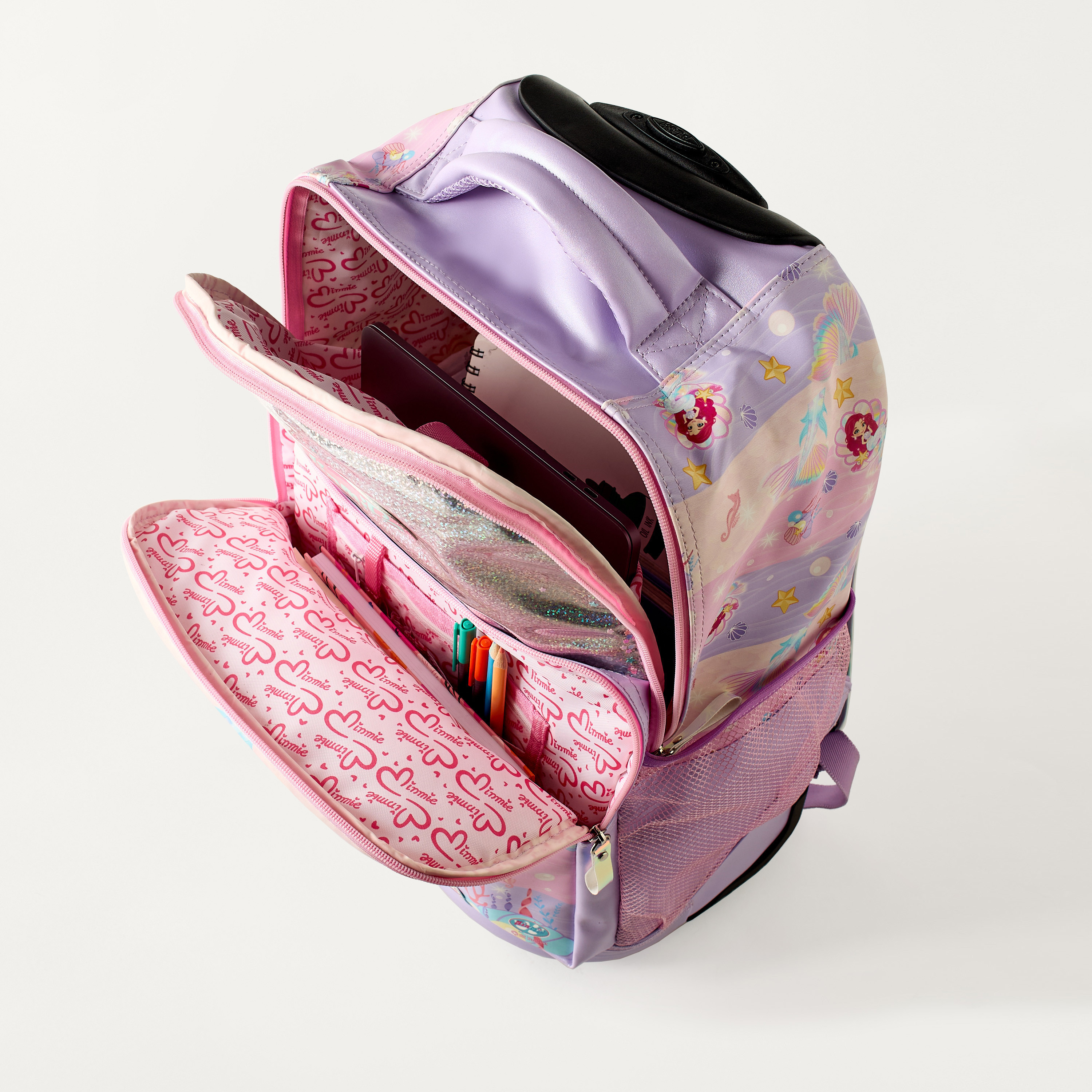 Minmie All-Over Print 18 inch Trolley Bag with Retractable Handle - 33x16x48 cms-school-bagsandbackpacks-trolleybags-image-8