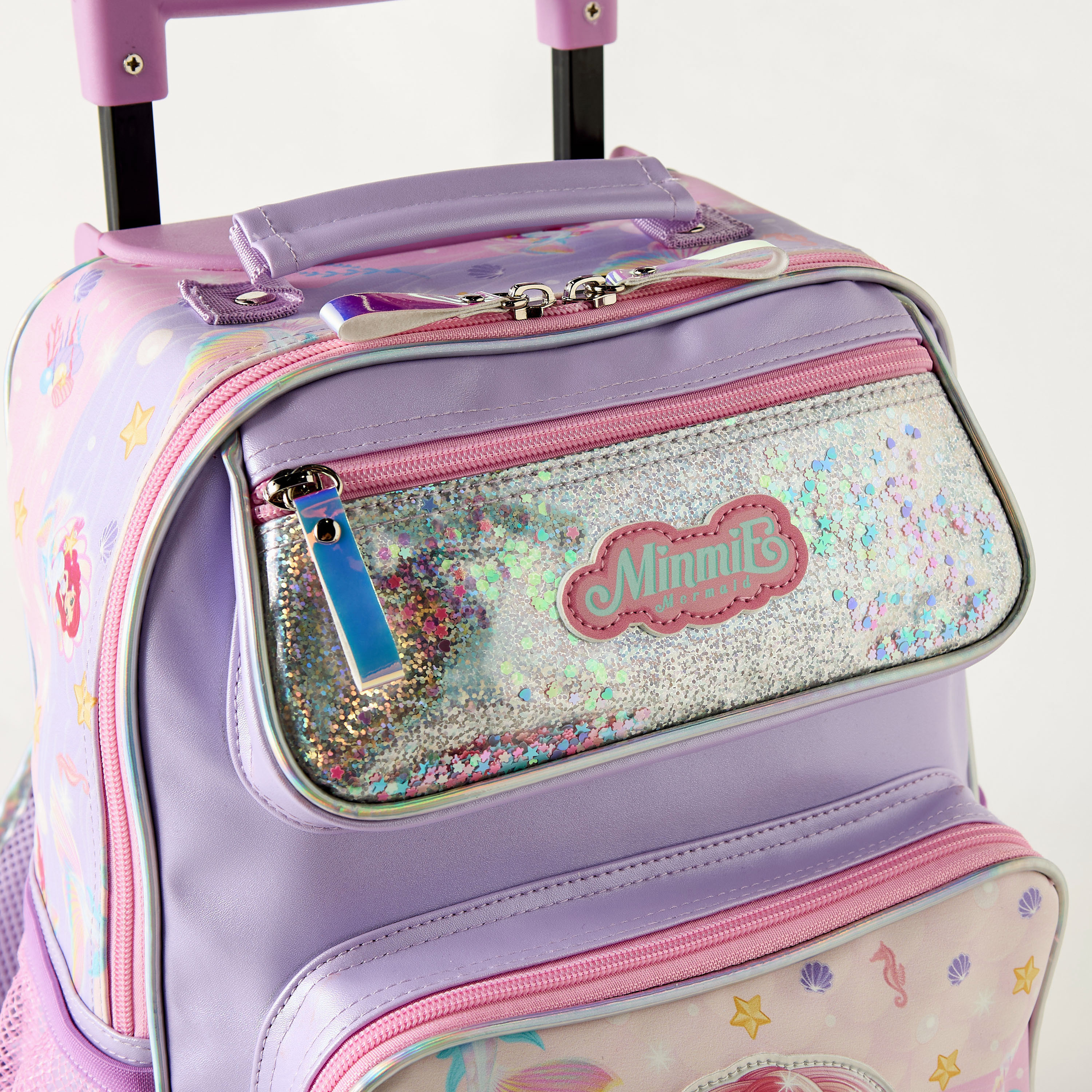 Minmie All-Over Print 14 inch Trolley Bag with Retractable Handle - 29x13x37 cms-school-bagsandbackpacks-trolleybags-image-2