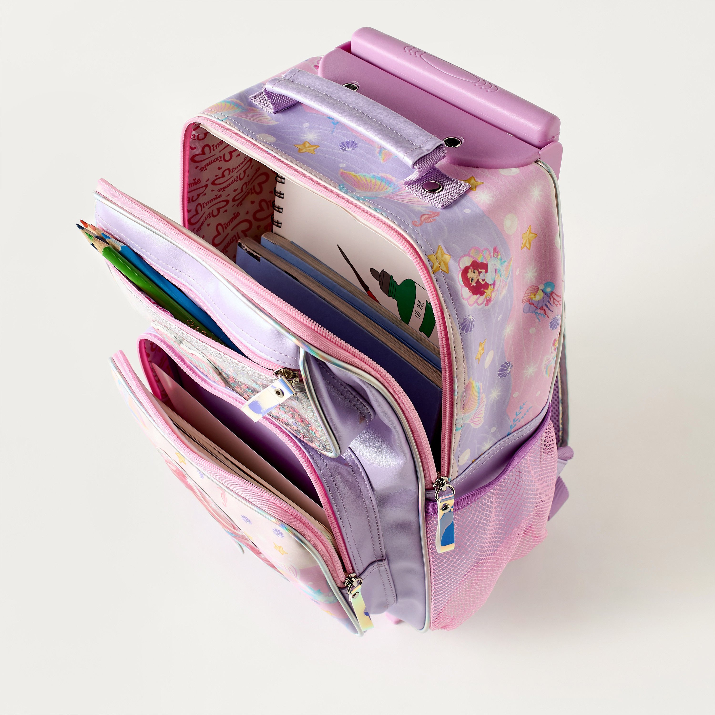Minmie All-Over Print 14 inch Trolley Bag with Retractable Handle - 29x13x37 cms-school-bagsandbackpacks-trolleybags-image-8