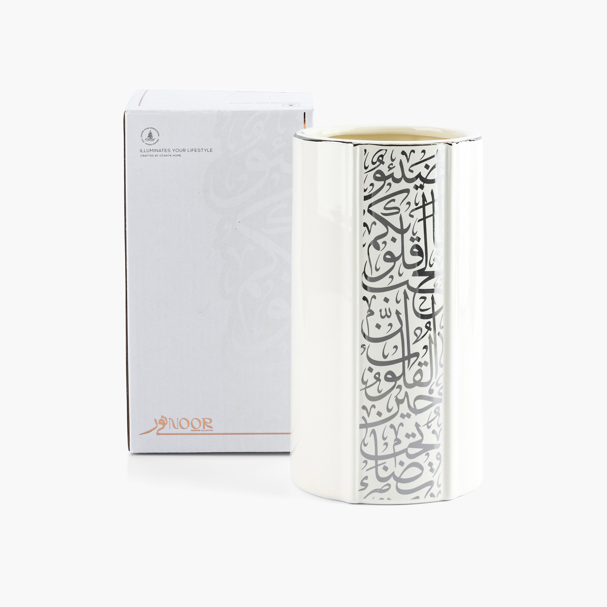 Otantik Noor Collection Vase - 11x11x20 cms-household-decor-vasesandbowls-image-3