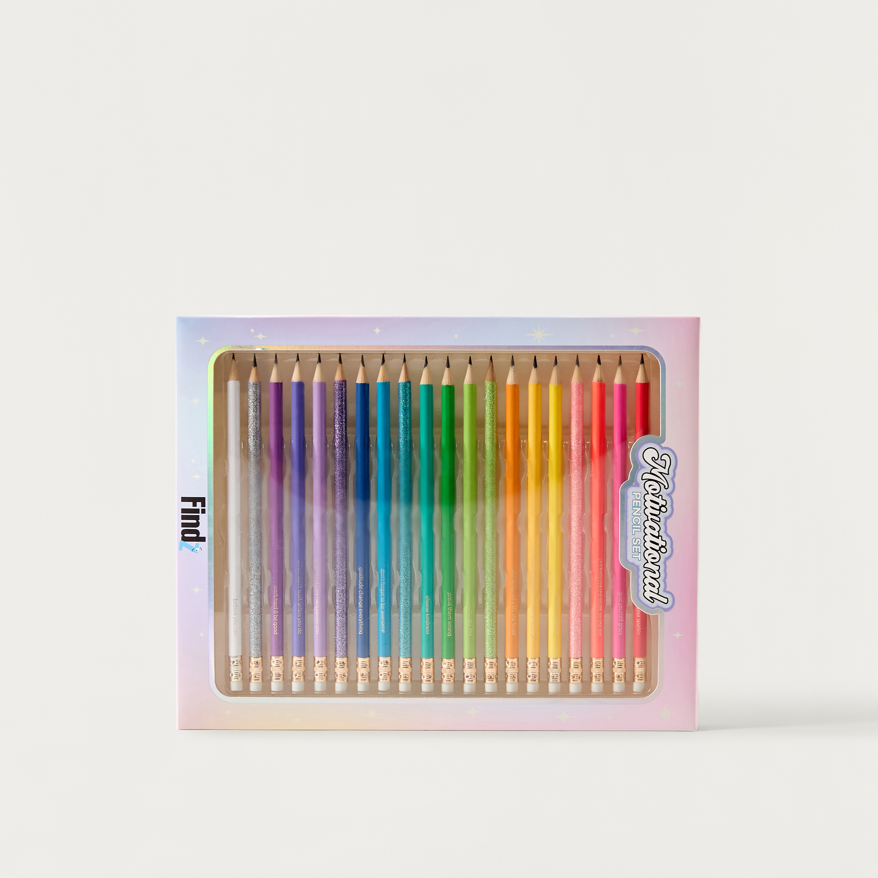 Findz 20-Piece Pencil with Attached Eraser Set-school-stationery-pensandpencils-image-4