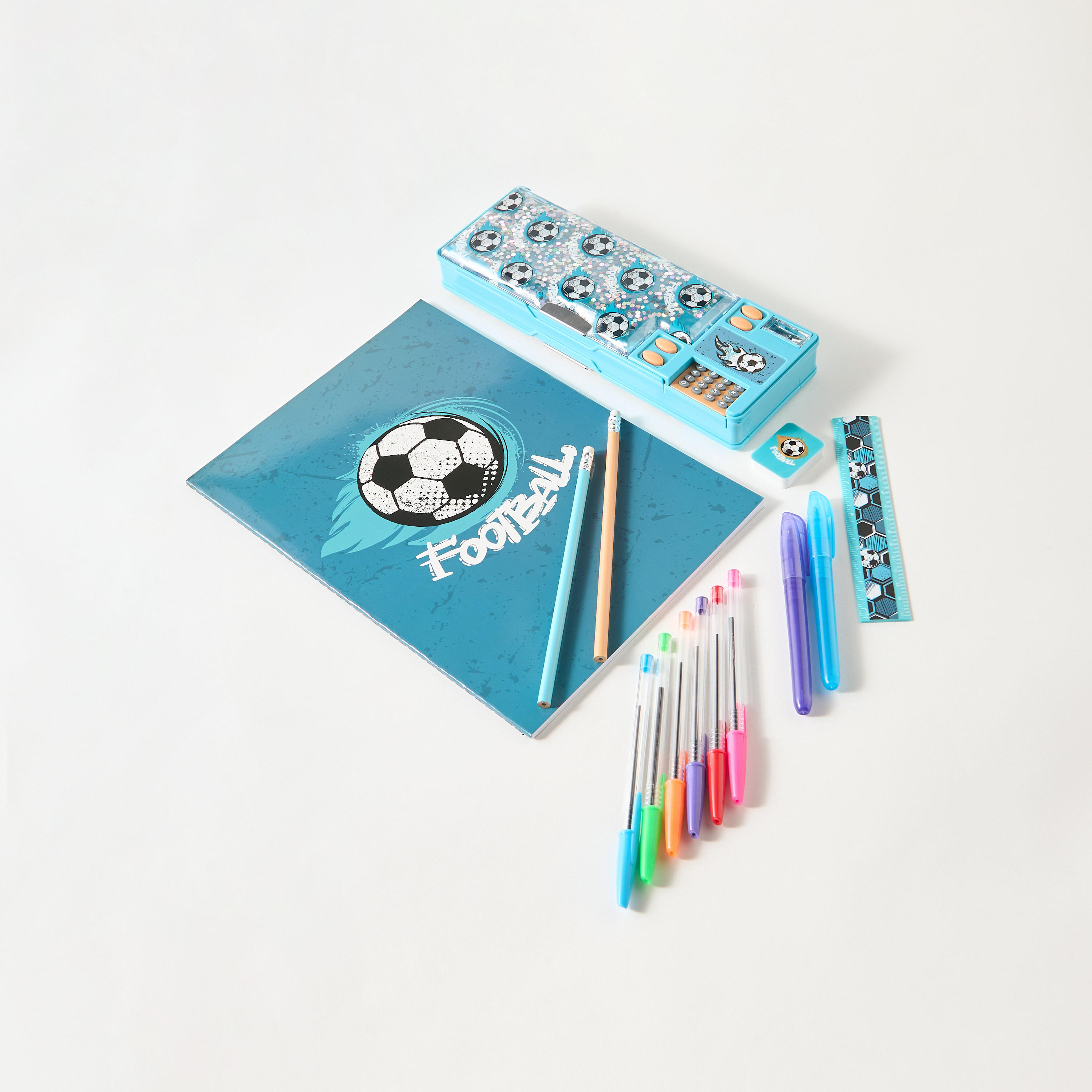 Findz Football Print Stationery Set-school-stationery-sets-image-1