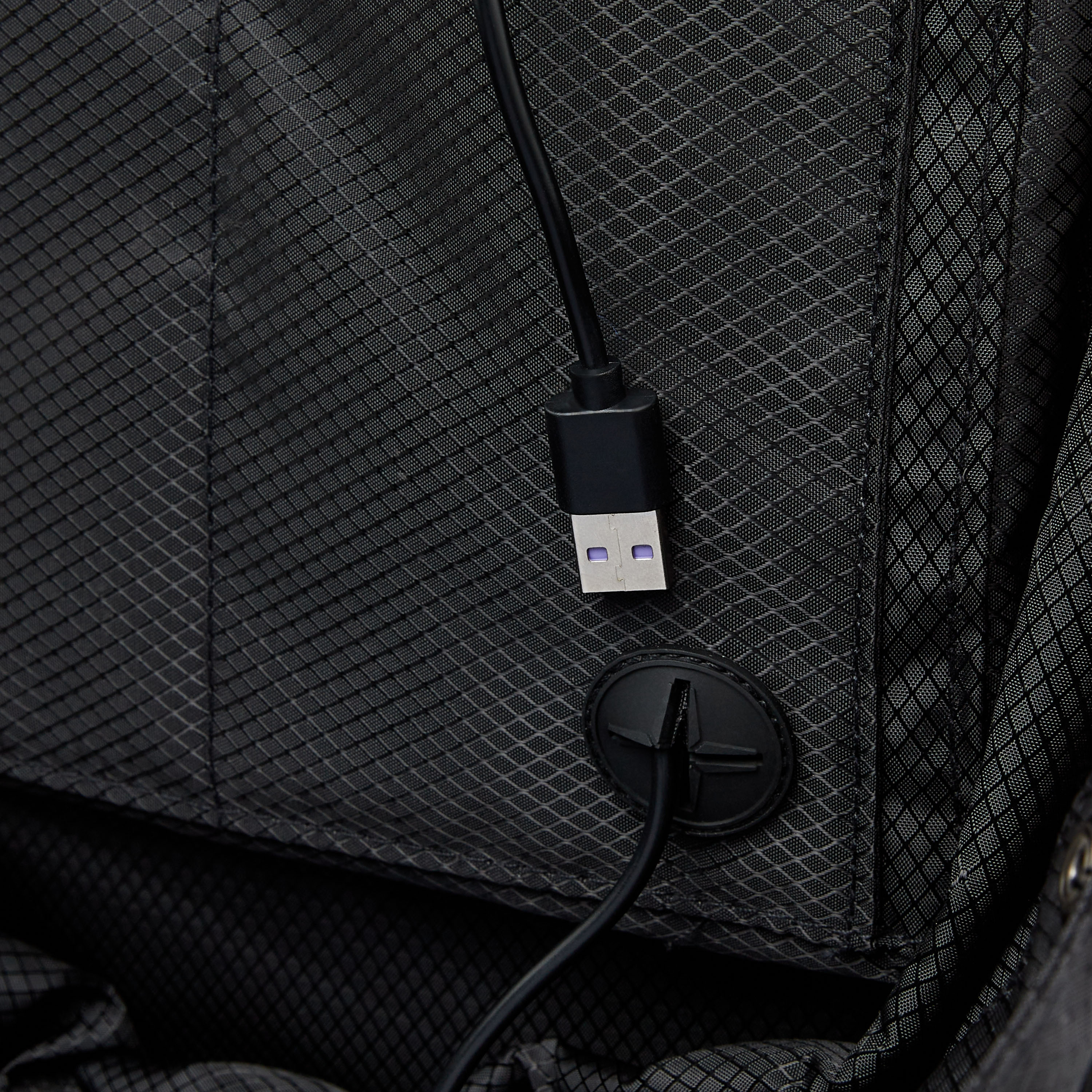 LED Backpack with Adjustable Straps and Zip Closure - 32.7x18x42 cms-men-bags-image-12