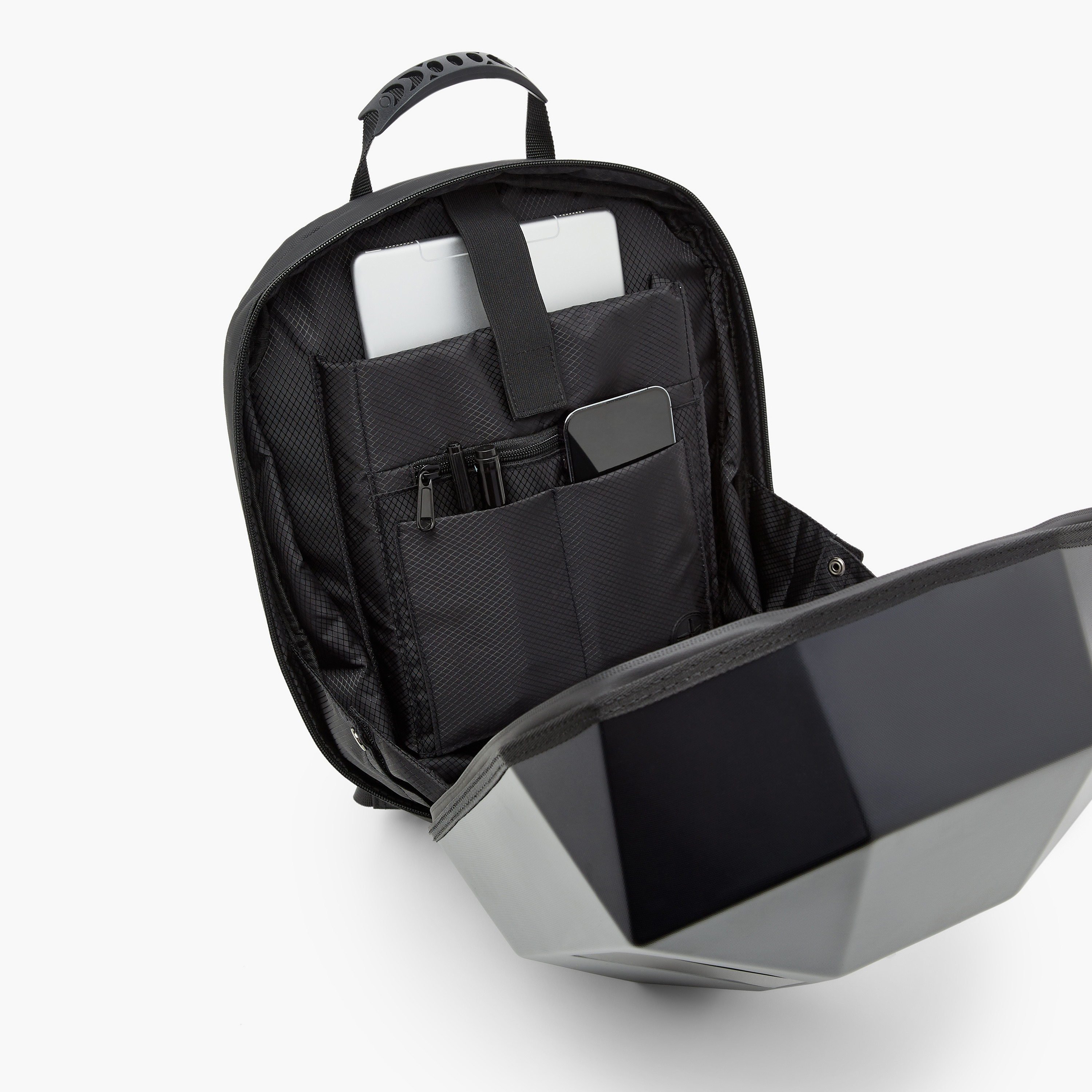 LED Backpack with Adjustable Straps and Zip Closure - 32.7x18x42 cms-men-bags-image-15