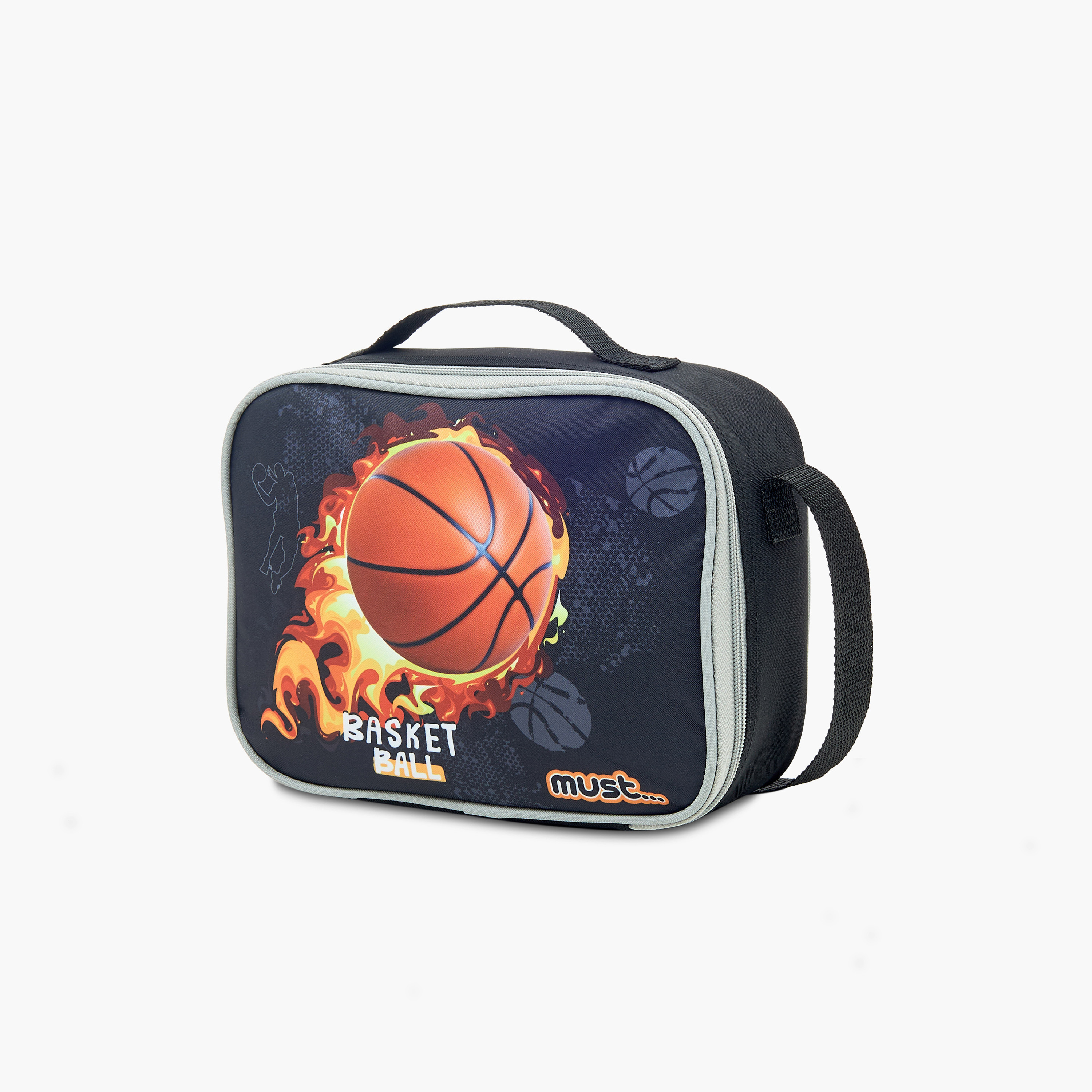 Must 5-Piece Basketball Print 16-inch Trolley Backpack Set - 43x30x13 cms-school-bagsandbackpacks-sets-image-12