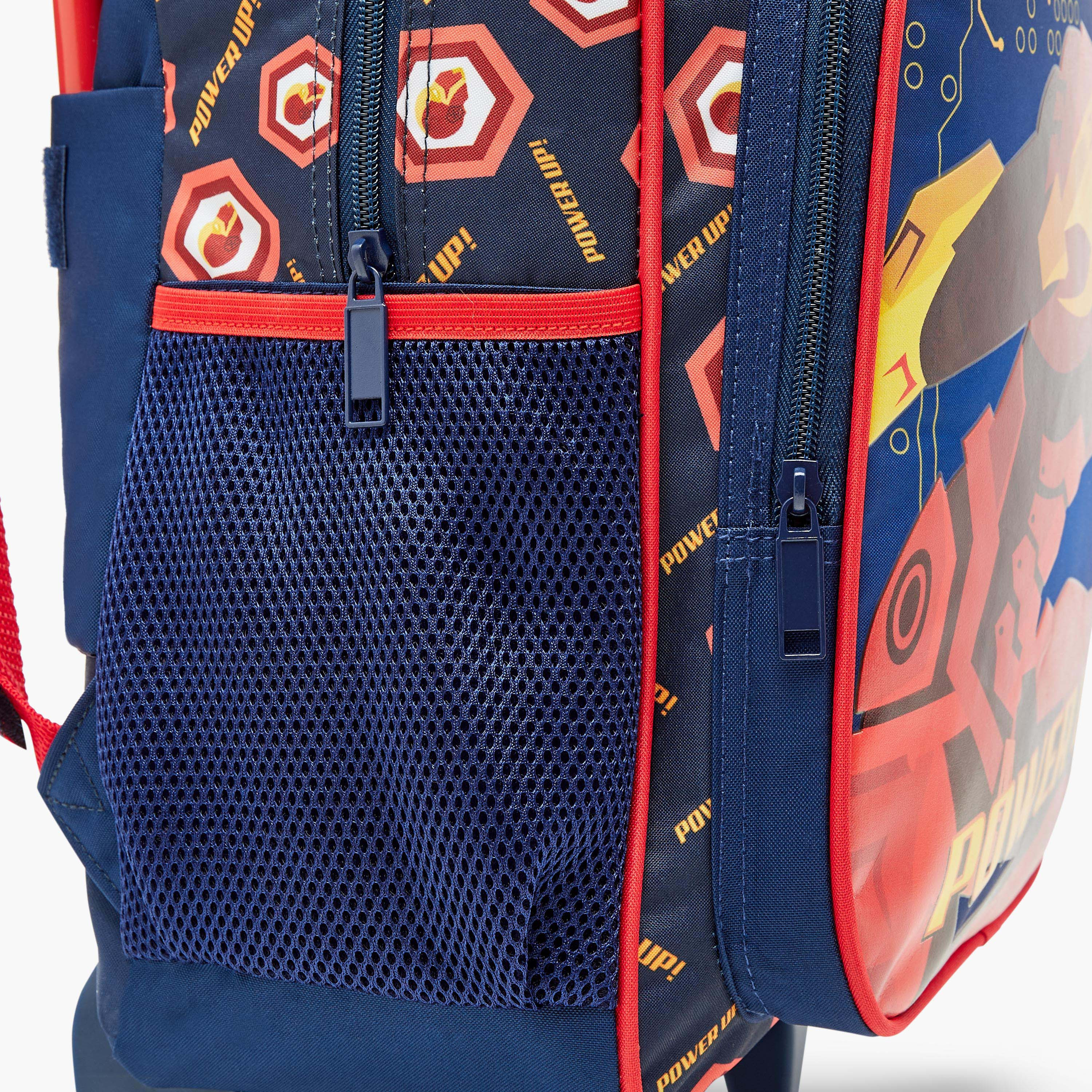 Must 5-Piece Game Print 16-inch Trolley Backpack Set - 43x30x13 cms-school-bagsandbackpacks-trolleybags-image-8