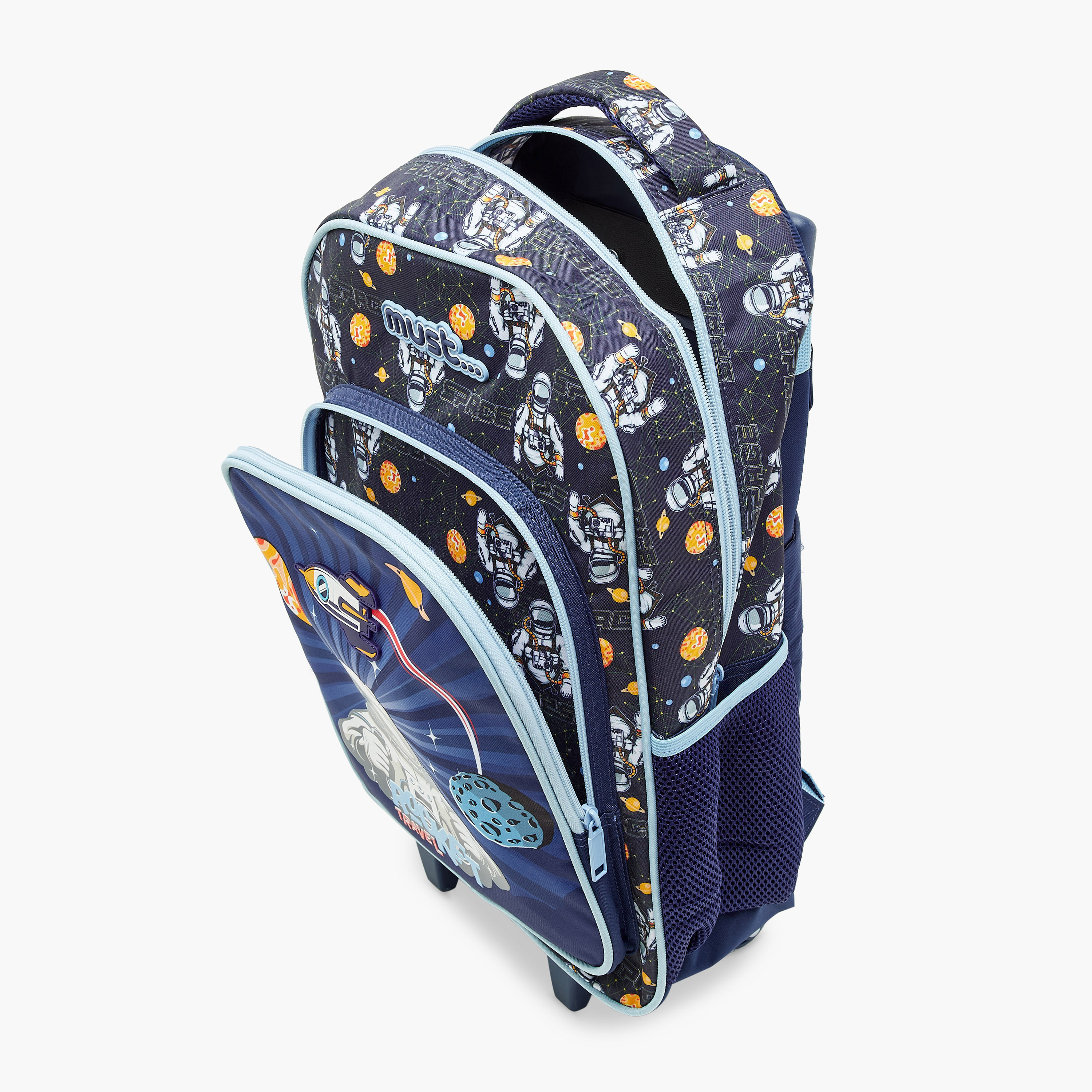 Must 5-Piece Game Print 16-inch Trolley Backpack Set - 43x30x13 cms ...