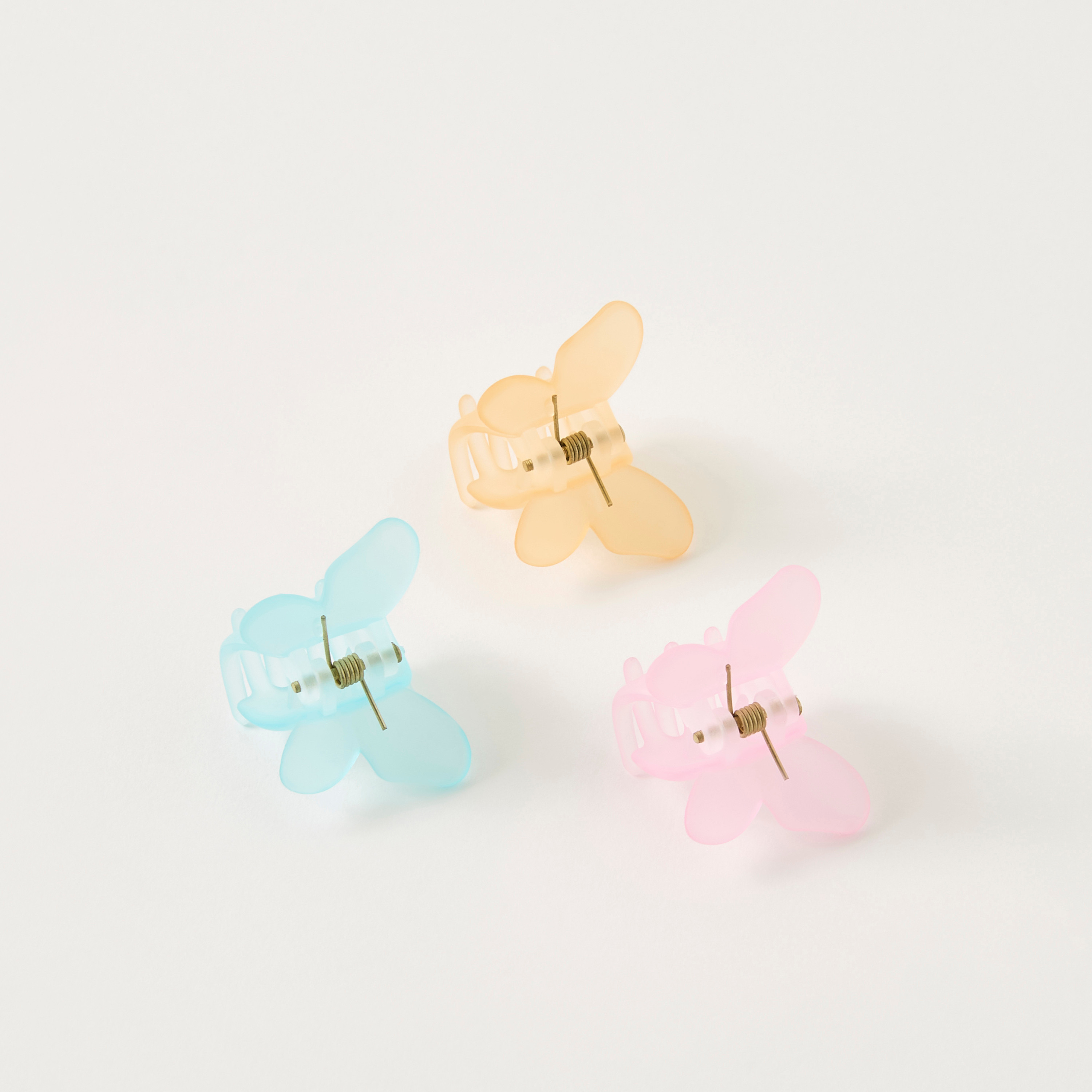 مشبك شعر على شكل فراشة - طقم من 3 قطع-women-hairaccessories-clamps-image-2