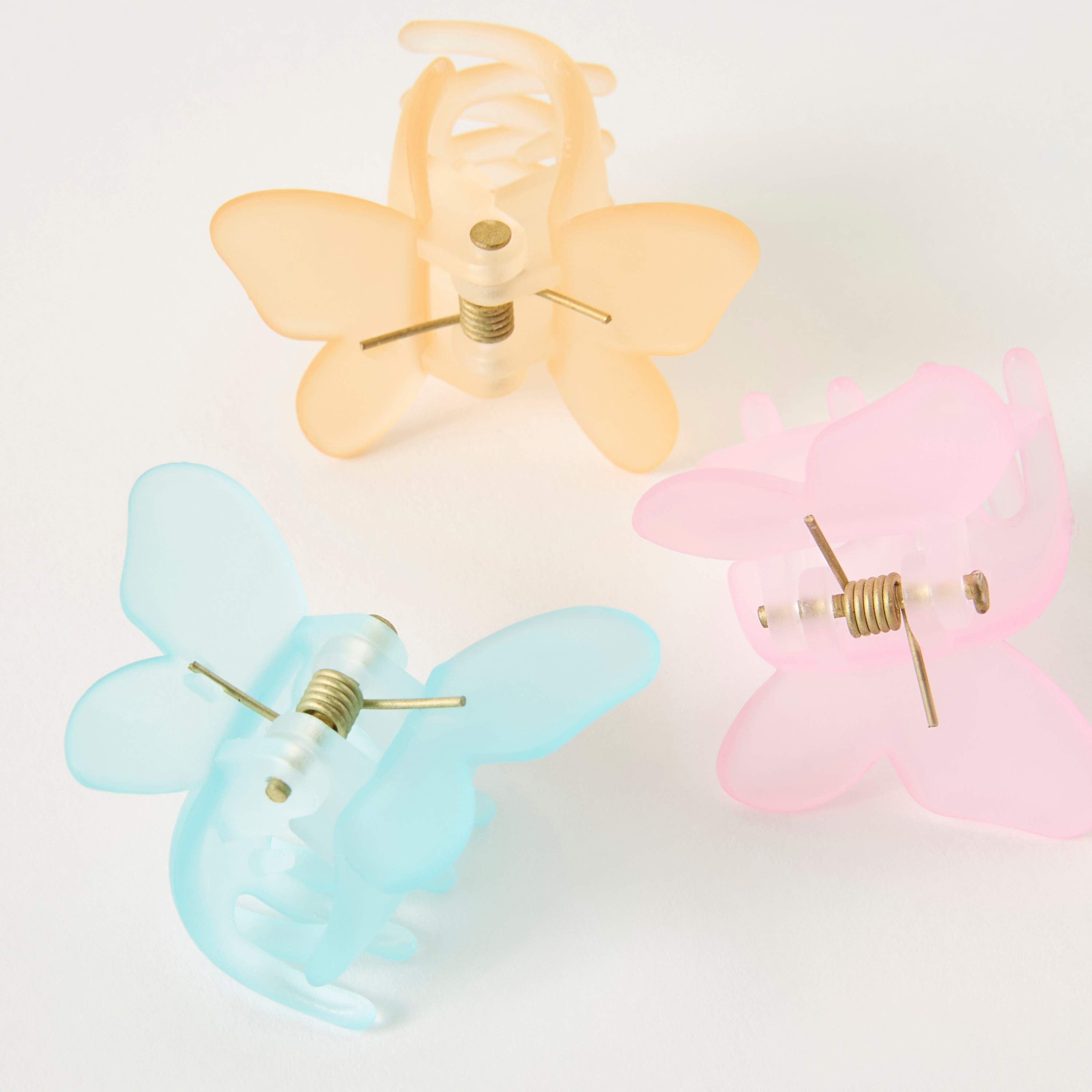 مشبك شعر على شكل فراشة - طقم من 3 قطع-women-hairaccessories-clamps-image-4