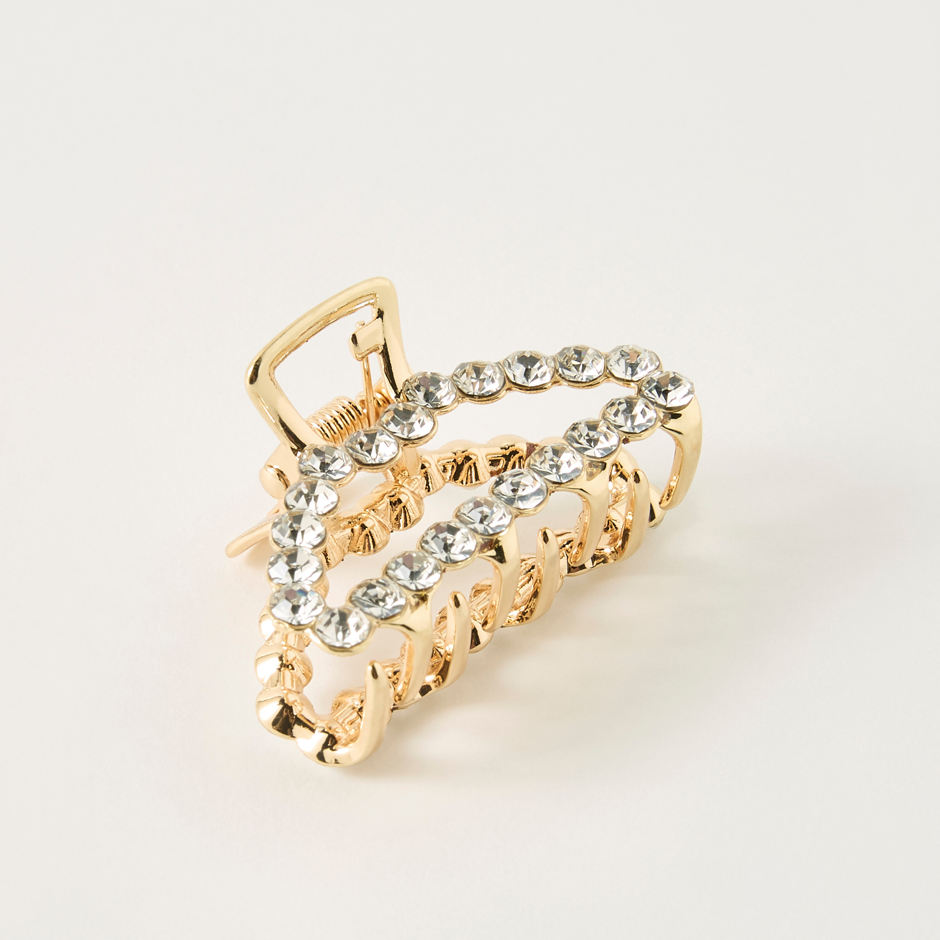 Stone Embellished Hair Clamp-women-hairaccessories-clamps-image-1