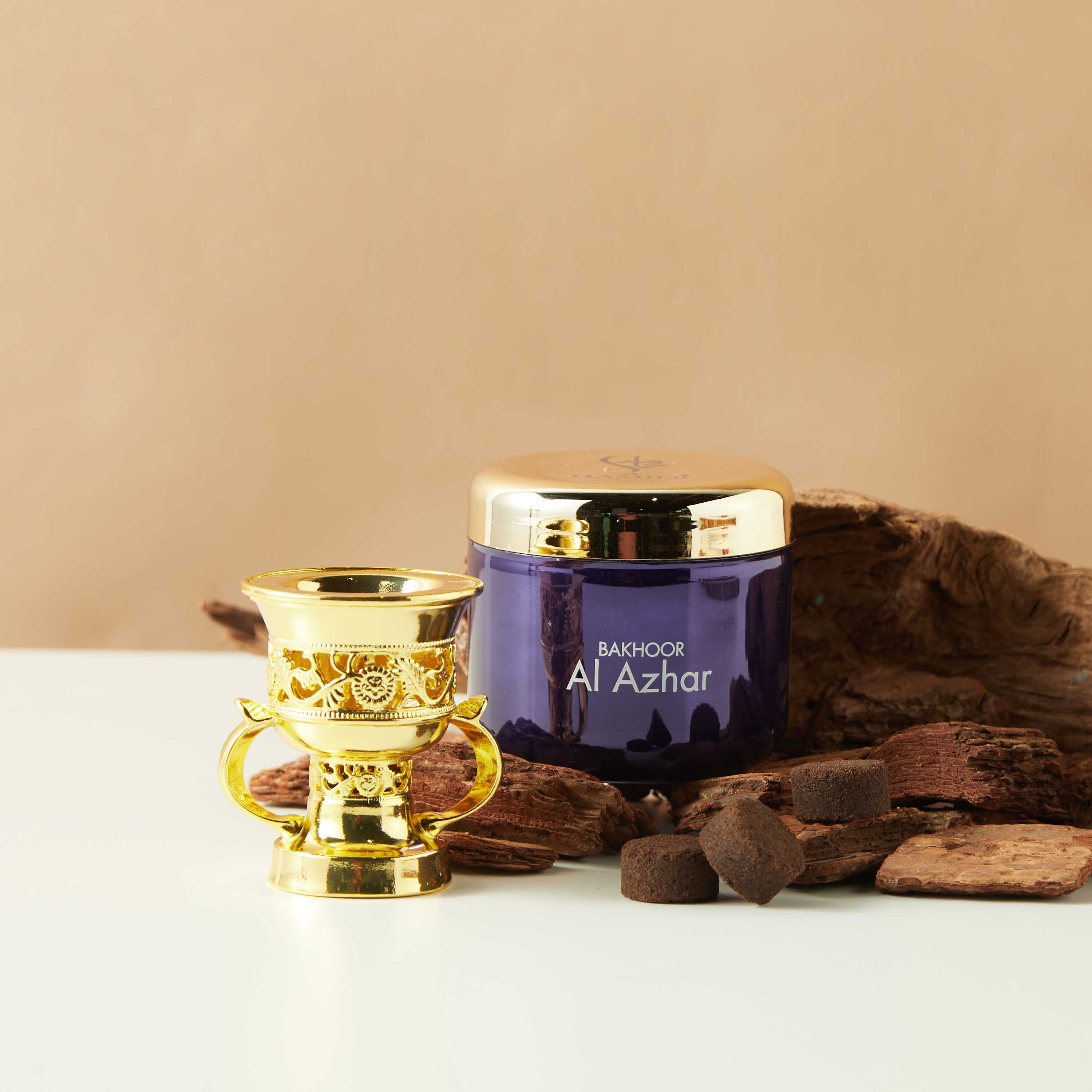 Hamidi Al Azhar Bakhoor and Burner Gift Set-household-homefragrance-fragrancegiftset-image-1