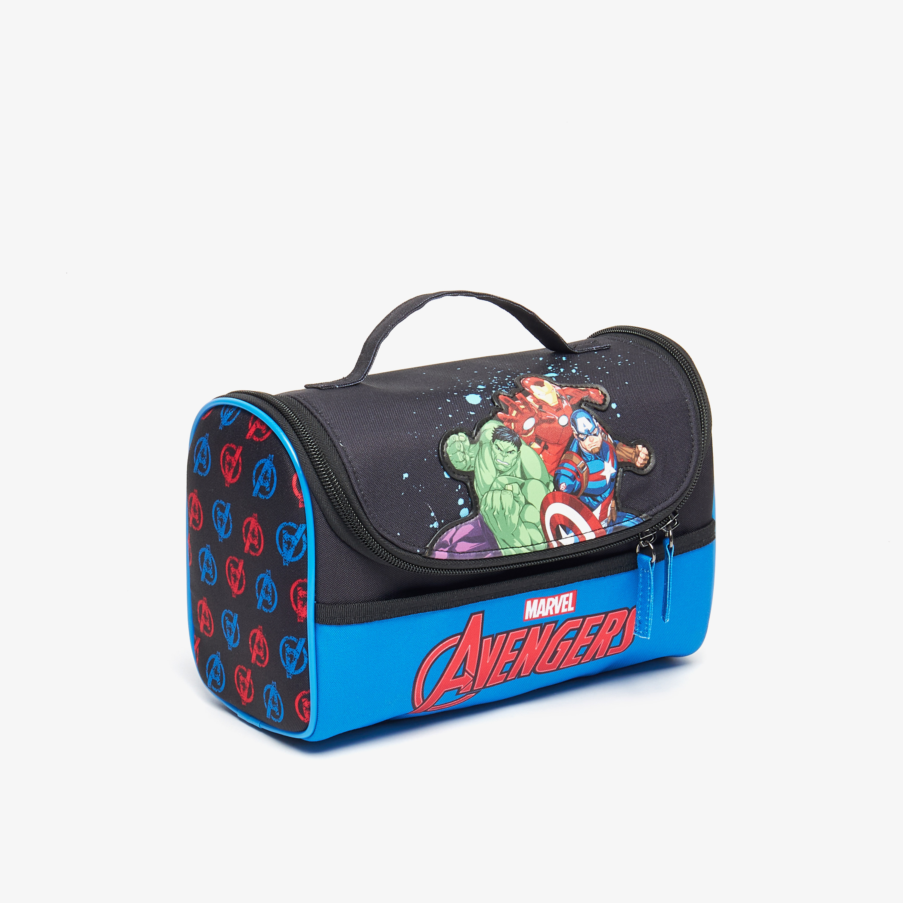 شنطة غداء بسحاب إغلاق ومقبض علوي وطبعات من مارفل-school-lunchessentials-lunchbags-image-2