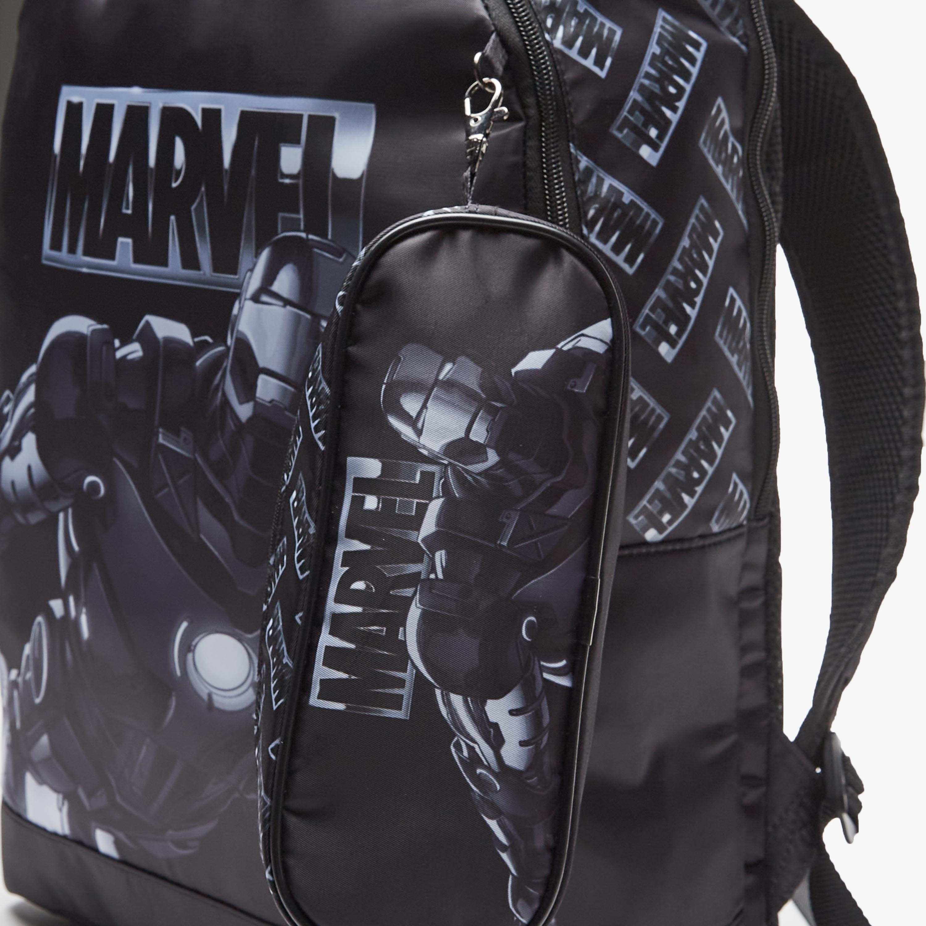 Marvel Iron Man Print Backpack with Pencil Case-school-bagsandbackpacks-backpacks-image-5