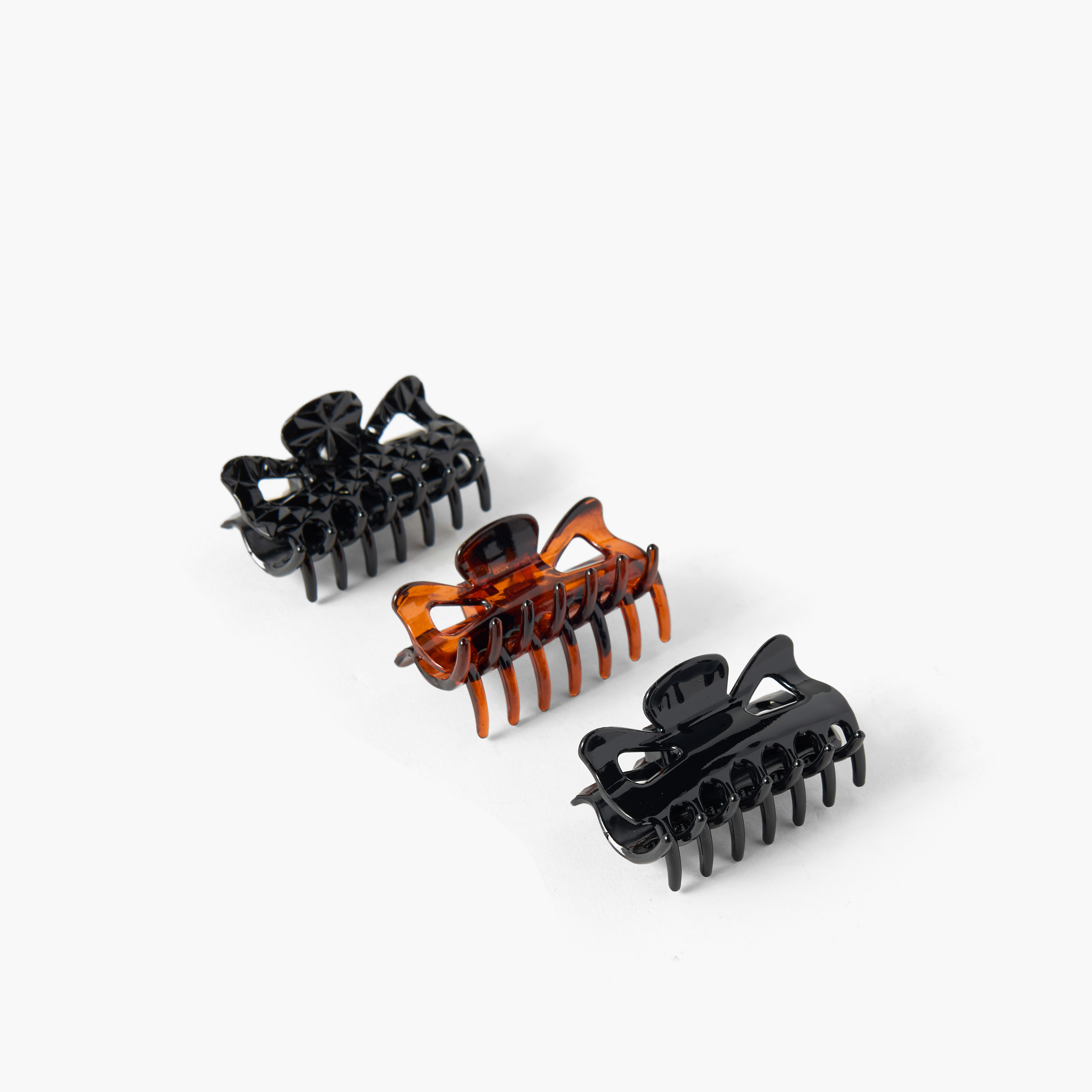 Assorted Solid Hair Clamp - Set of 3-women-hairaccessories-clamps-image-1