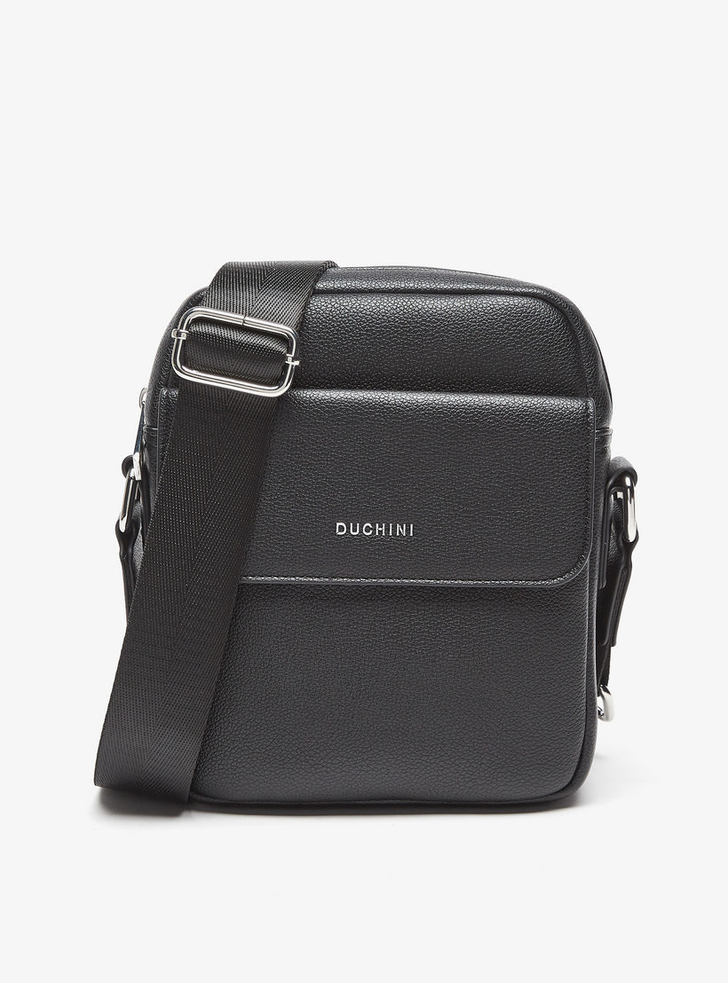 شنطة كروس بودي سادة بسحاب إغلاق وحزام قابل للتعديل من دوتشيني-travel-accessories-image-1