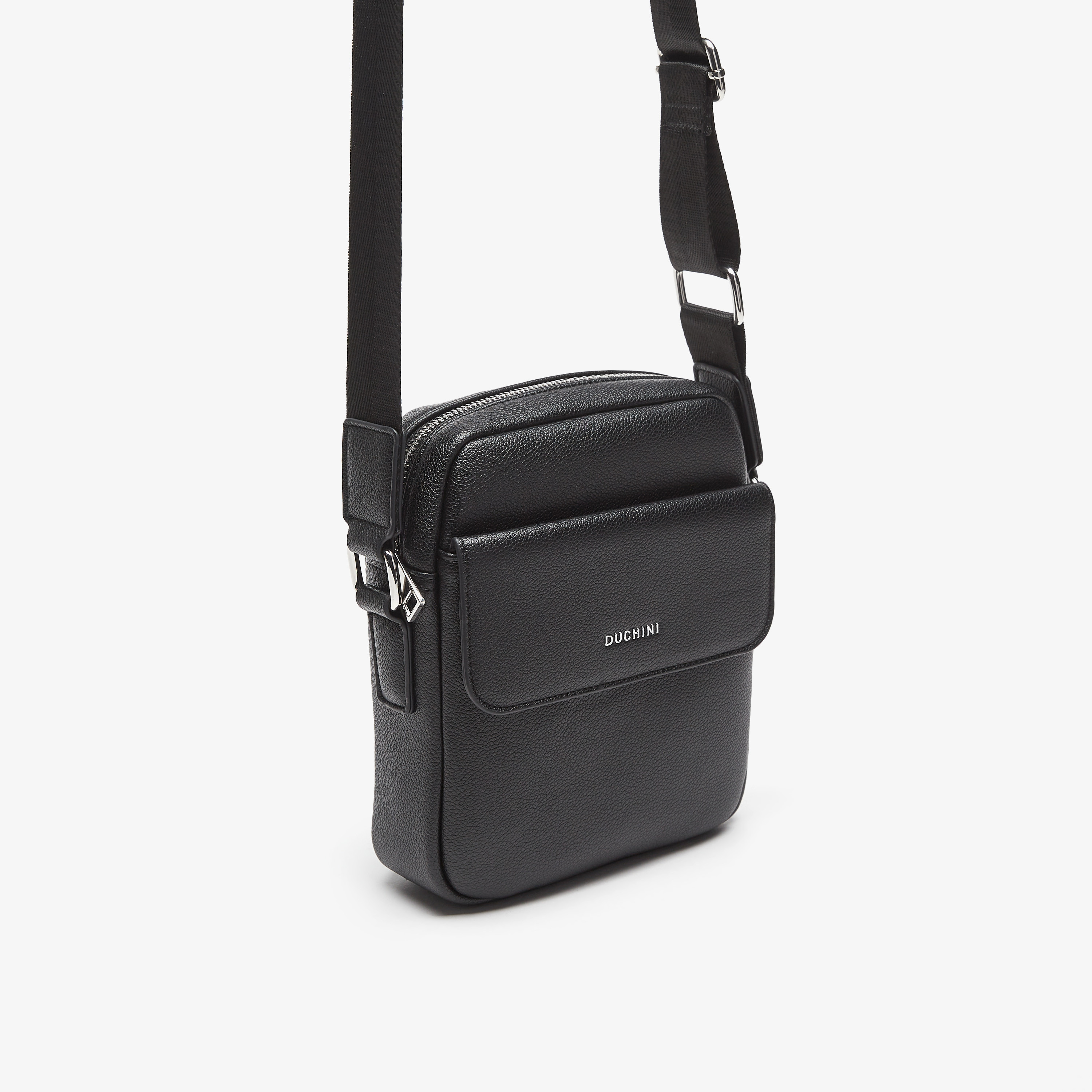 شنطة كروس بودي سادة بسحاب إغلاق وحزام قابل للتعديل من دوتشيني-travel-accessories-image-3