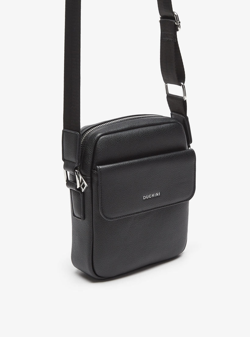 شنطة كروس بودي سادة بسحاب إغلاق وحزام قابل للتعديل من دوتشيني-travel-accessories-image-3
