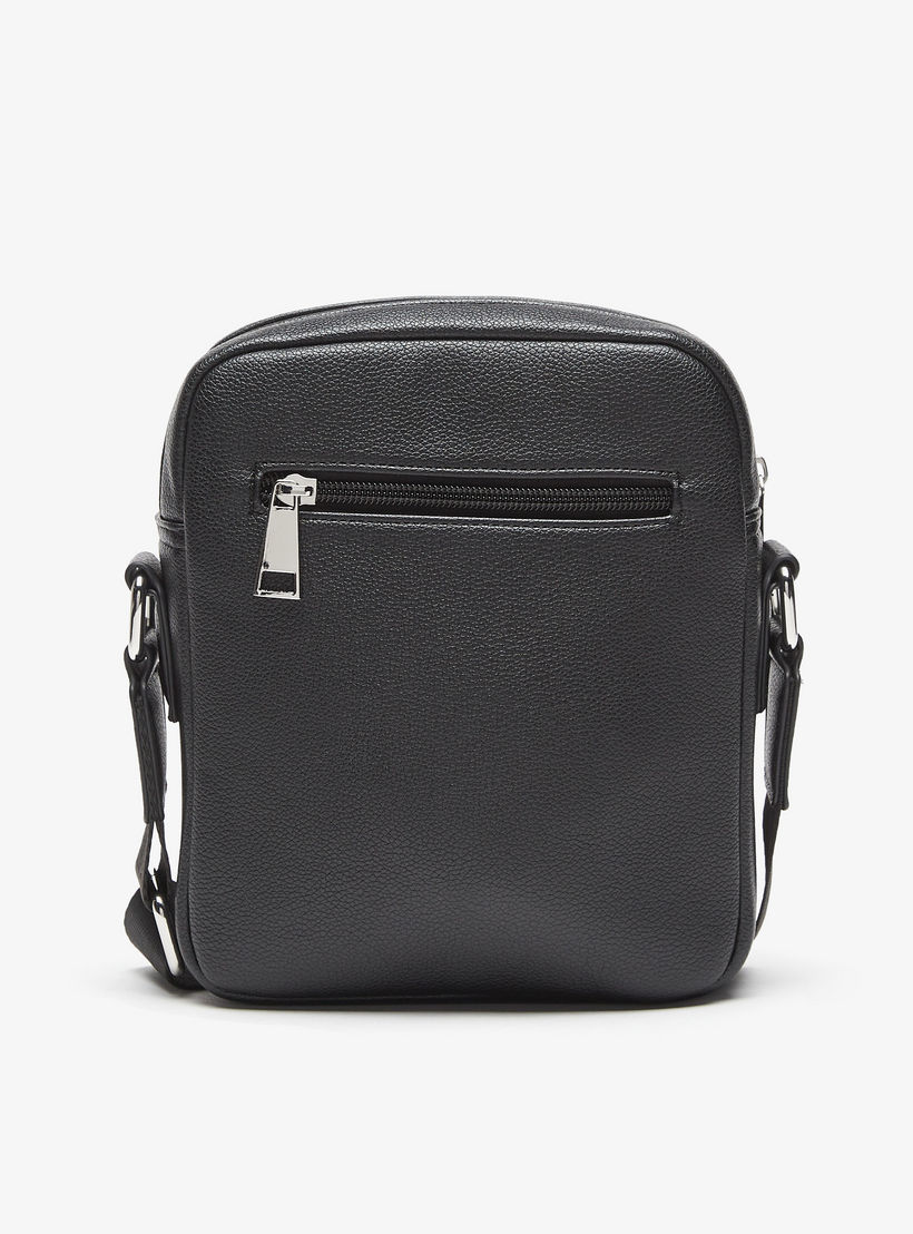 شنطة كروس بودي سادة بسحاب إغلاق وحزام قابل للتعديل من دوتشيني-travel-accessories-image-4