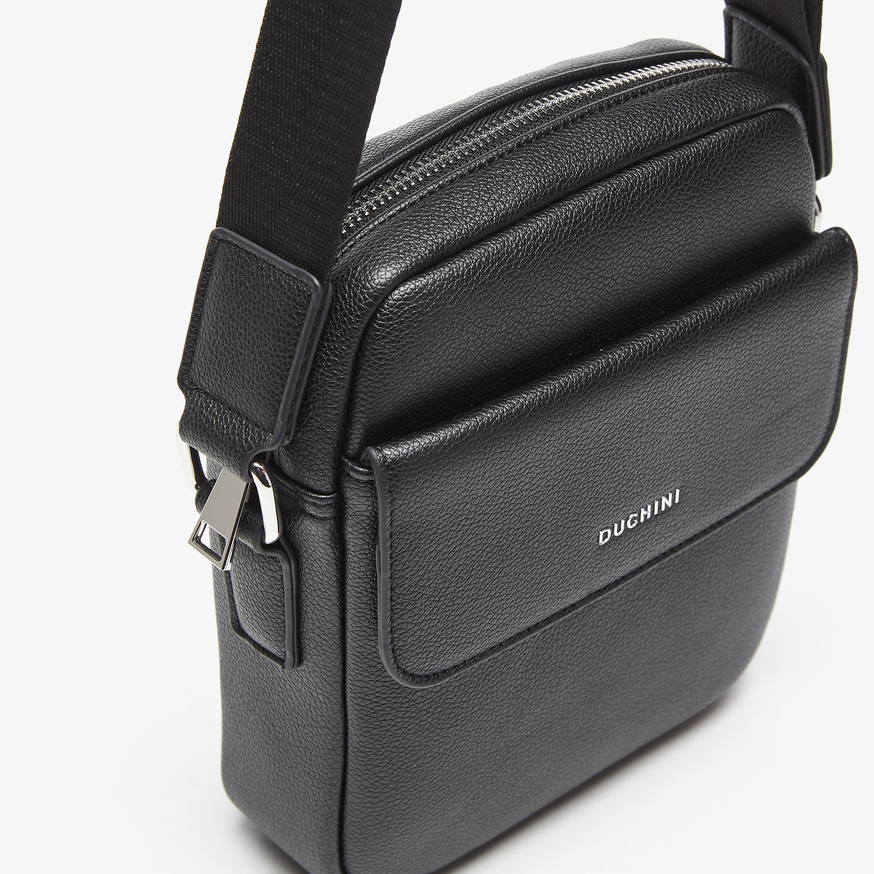 شنطة كروس بودي سادة بسحاب إغلاق وحزام قابل للتعديل من دوتشيني-travel-accessories-image-5