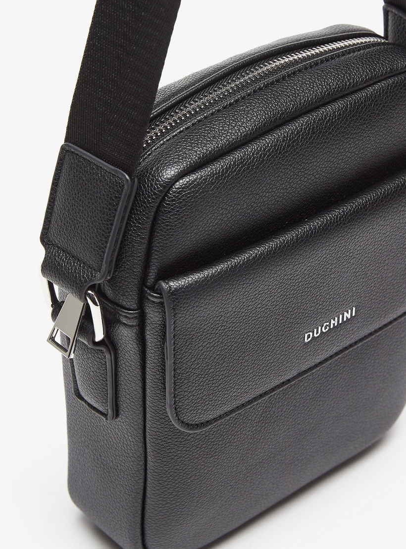 شنطة كروس بودي سادة بسحاب إغلاق وحزام قابل للتعديل من دوتشيني-travel-accessories-image-5