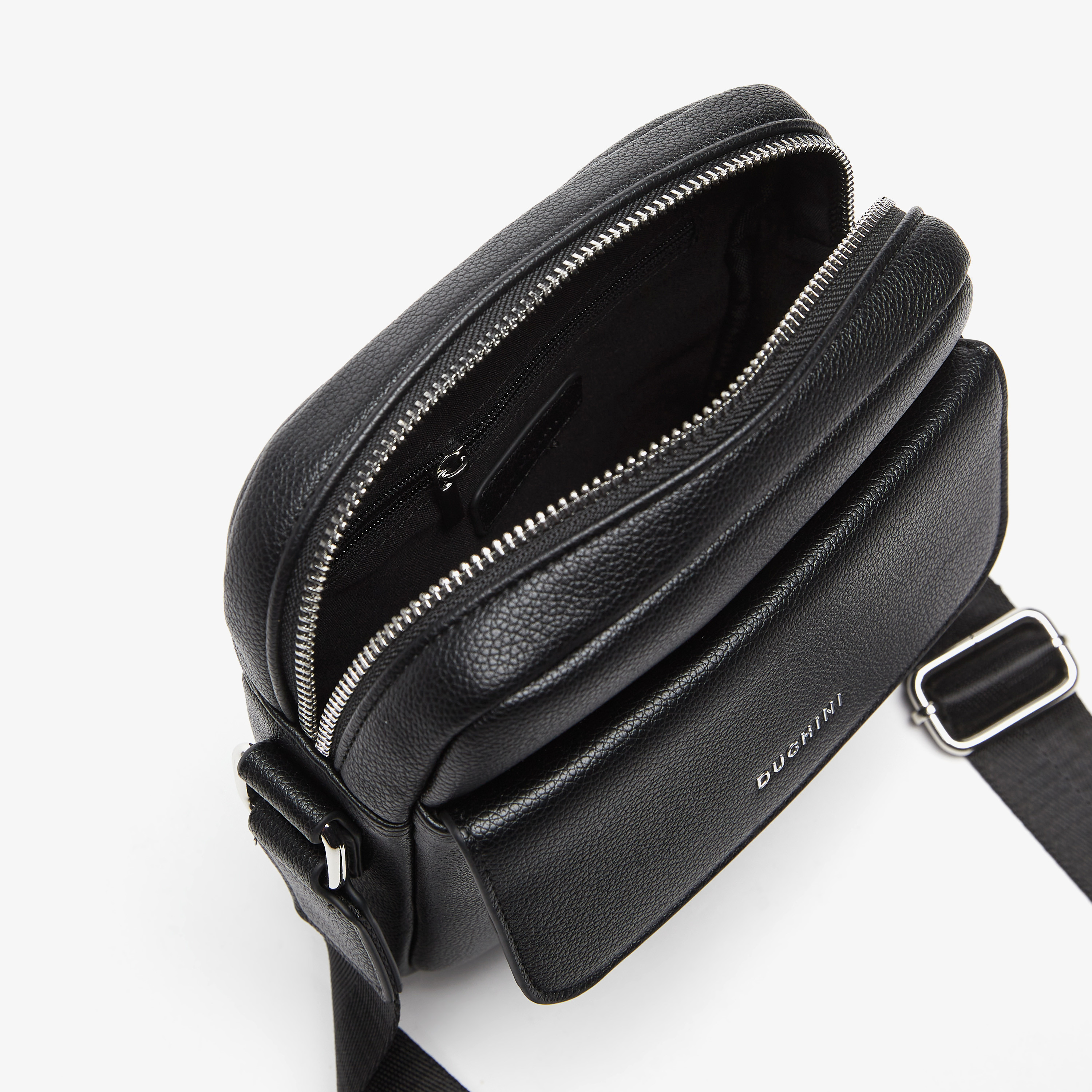 شنطة كروس بودي سادة بسحاب إغلاق وحزام قابل للتعديل من دوتشيني-travel-accessories-image-6
