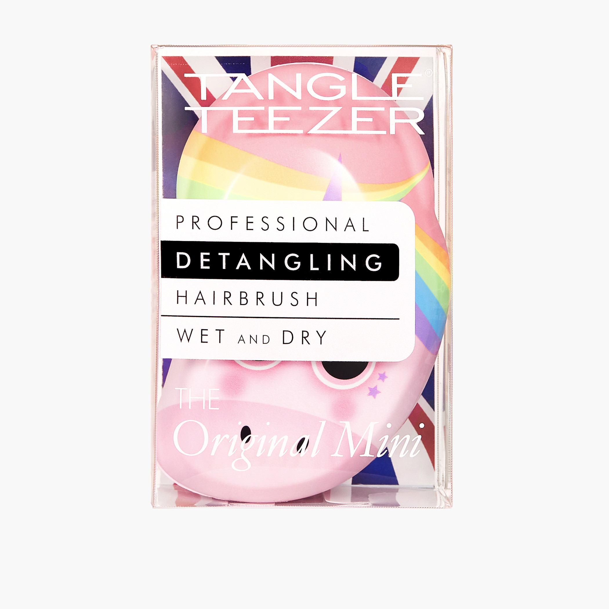 فرشاة فك تشابك الشعر أصلية وصغيرة واحترافية للأطفال بطبعات يونيكورن من تانجل تيزر-women-hairaccessories-brushesandcombs-image-2