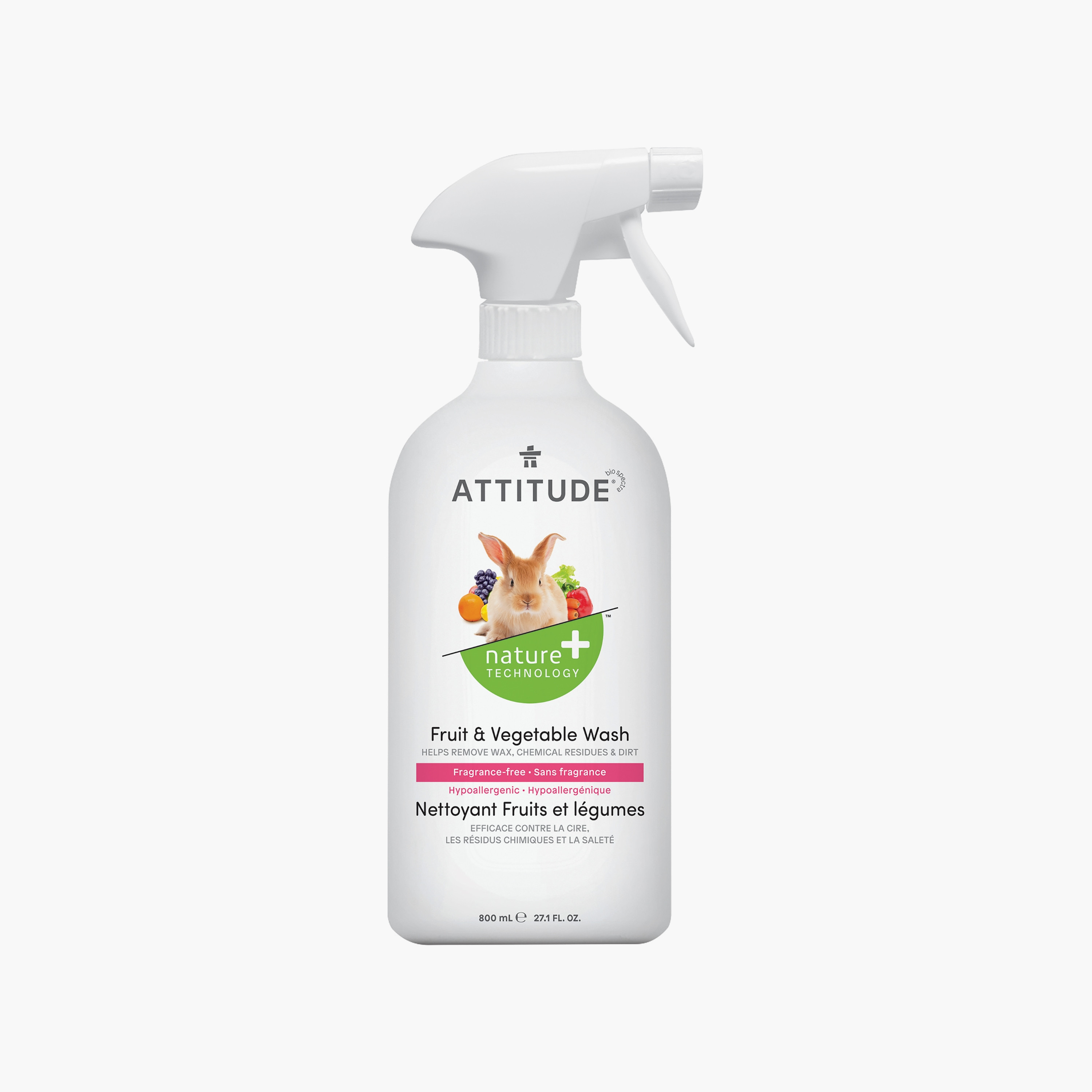 Attitude Unscented Hypoallergenic Fruit & Vegetable Wash, 800ml-baby-healthandsafety-babyproofing-image-1