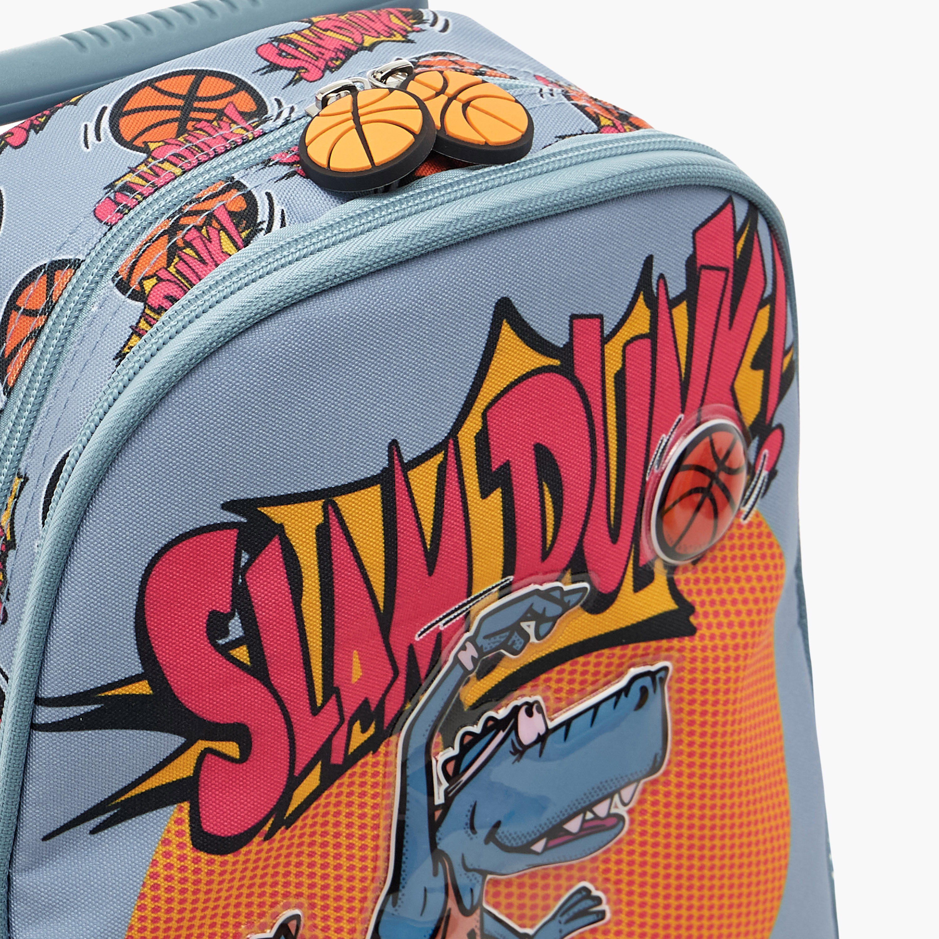 Buy SAMI STUDIO Dinosaur Print Trolley Backpack with Lunch Bag and ...