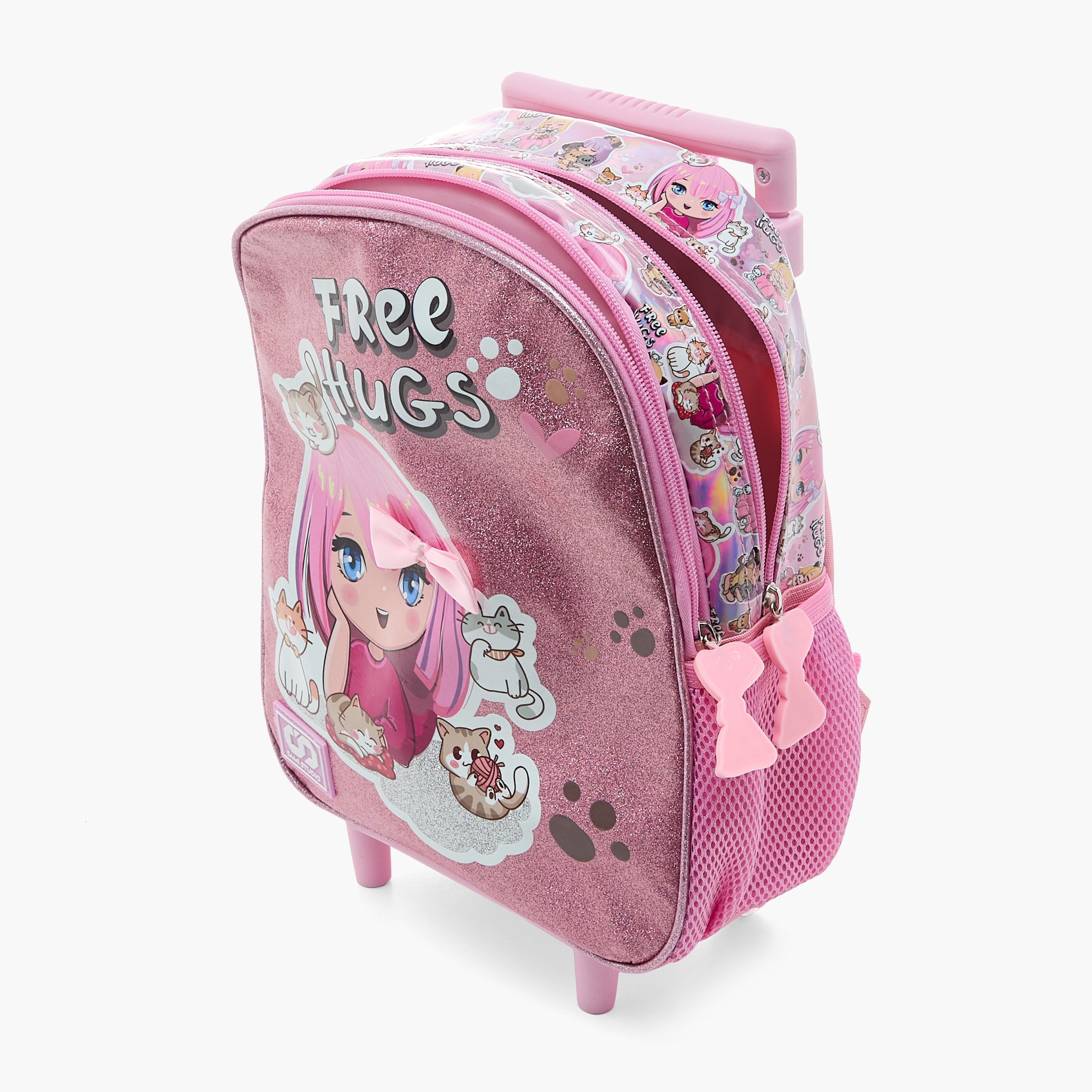 SAMI STUDIO Printed 12-inch Trolley Backpack with Lunch Bag and Pencil Pouch - 31x23x10 cms-school-bagsandbackpacks-sets-image-8