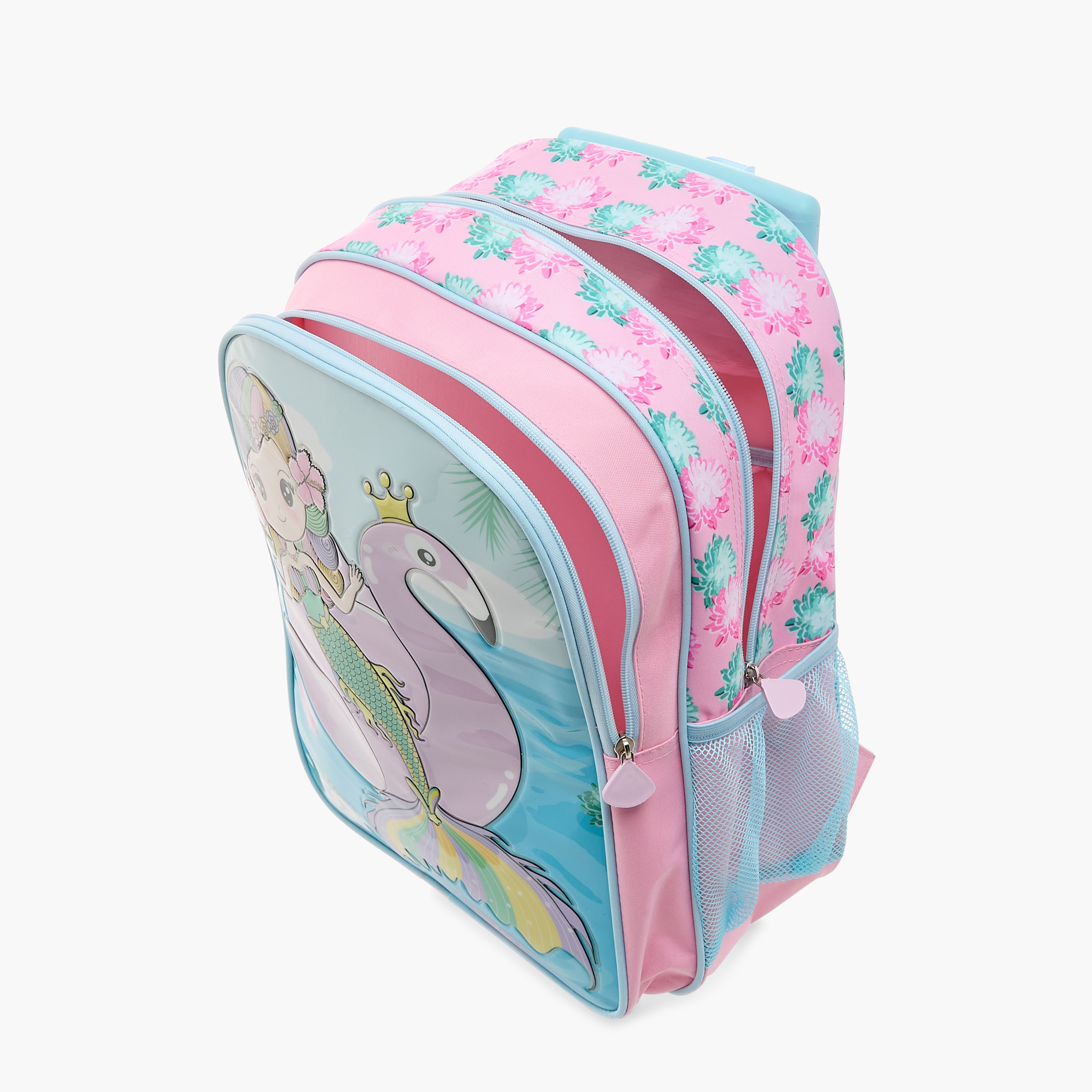 Must 5-Piece Princess Print 16-inch Trolley Backpack Set - 43x30x13 cms-school-bagsandbackpacks-trolleybags-image-11