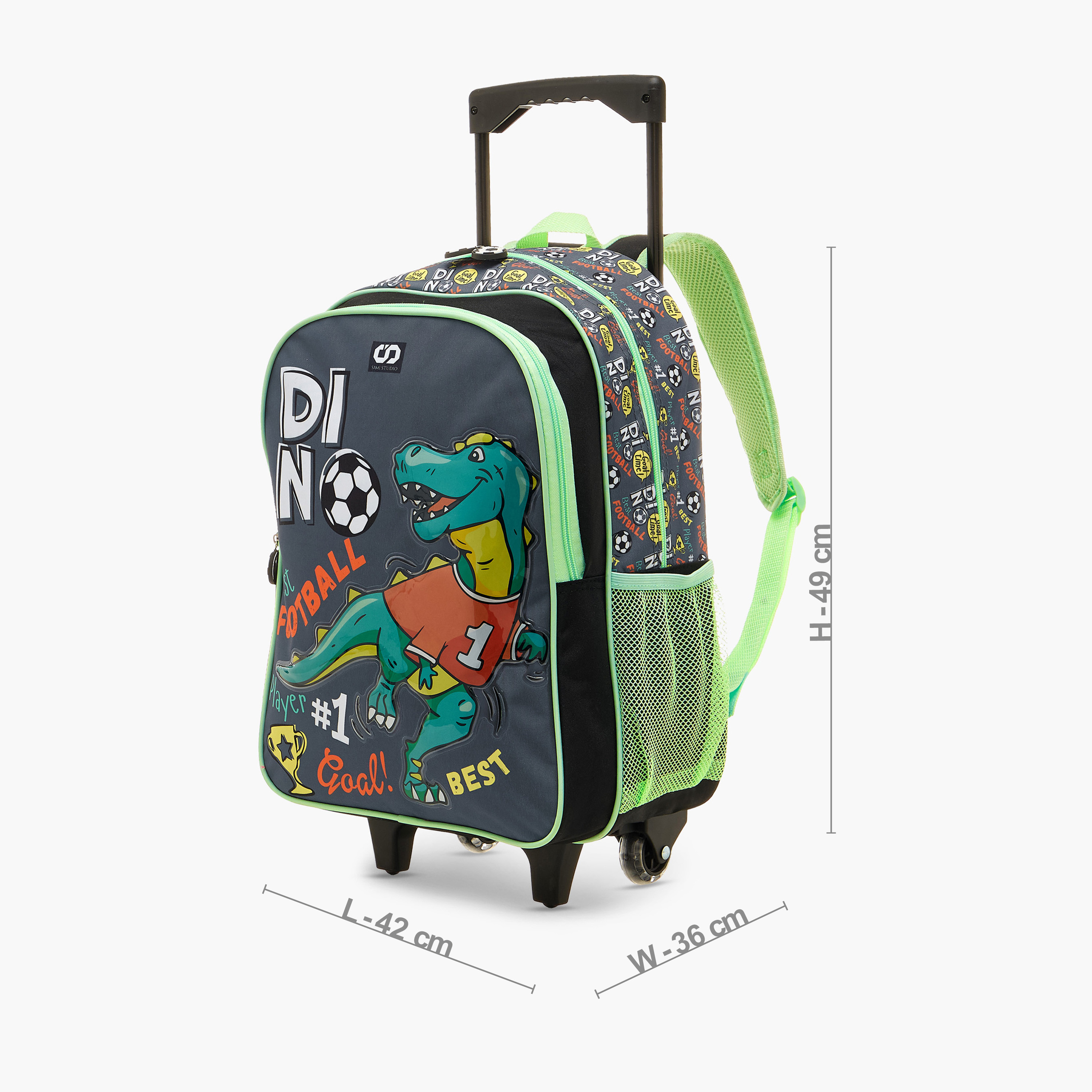 SAMI STUDIO Butterfly Print Trolley Backpack with Lunch Bag and Pencil Case-school-bagsandbackpacks-trolleybags-image-3