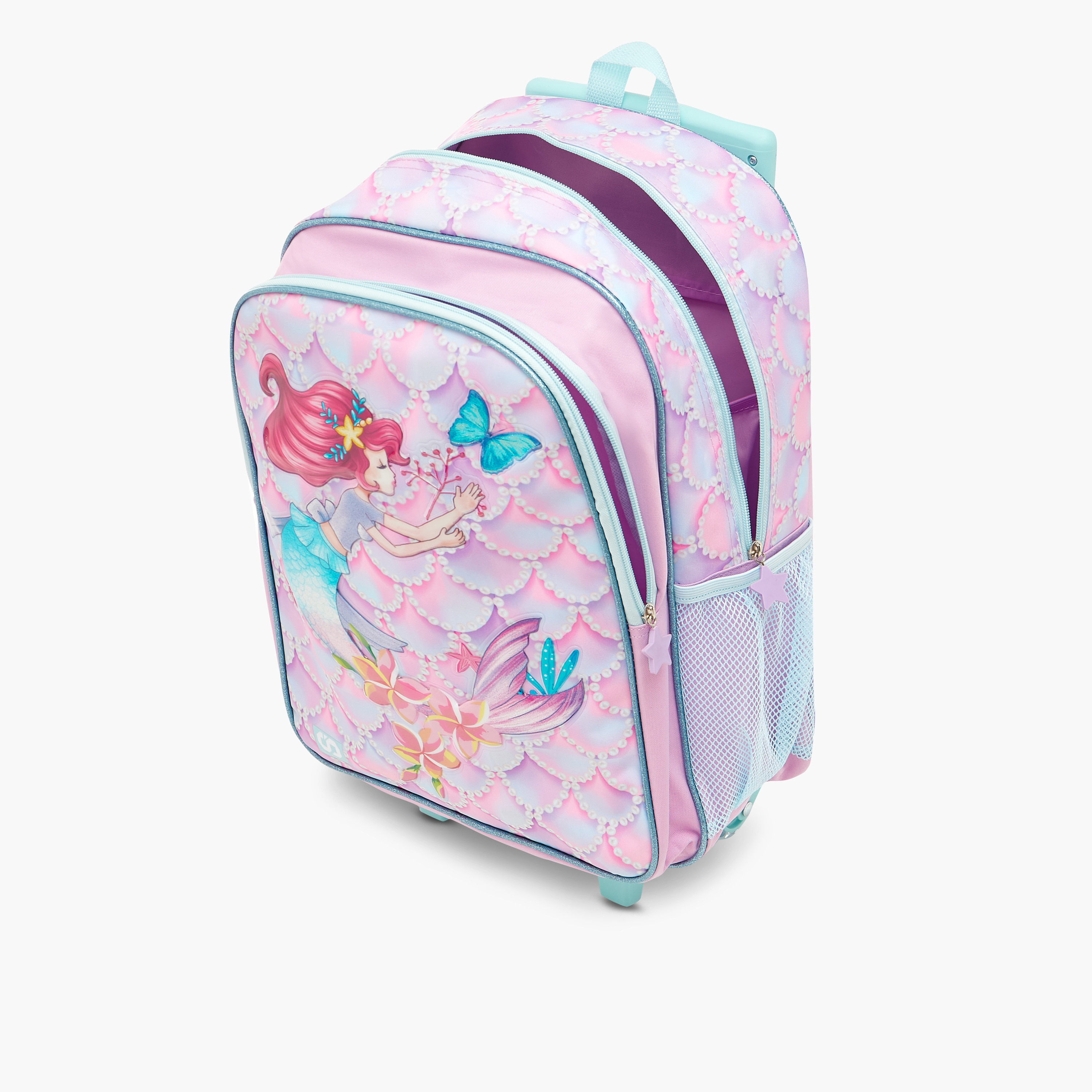 شنطة ظهر ترولي بطبعات مع شنطة غداء ومقلمة من ماست - 43X30X13 سم-school-bagsandbackpacks-sets-image-12
