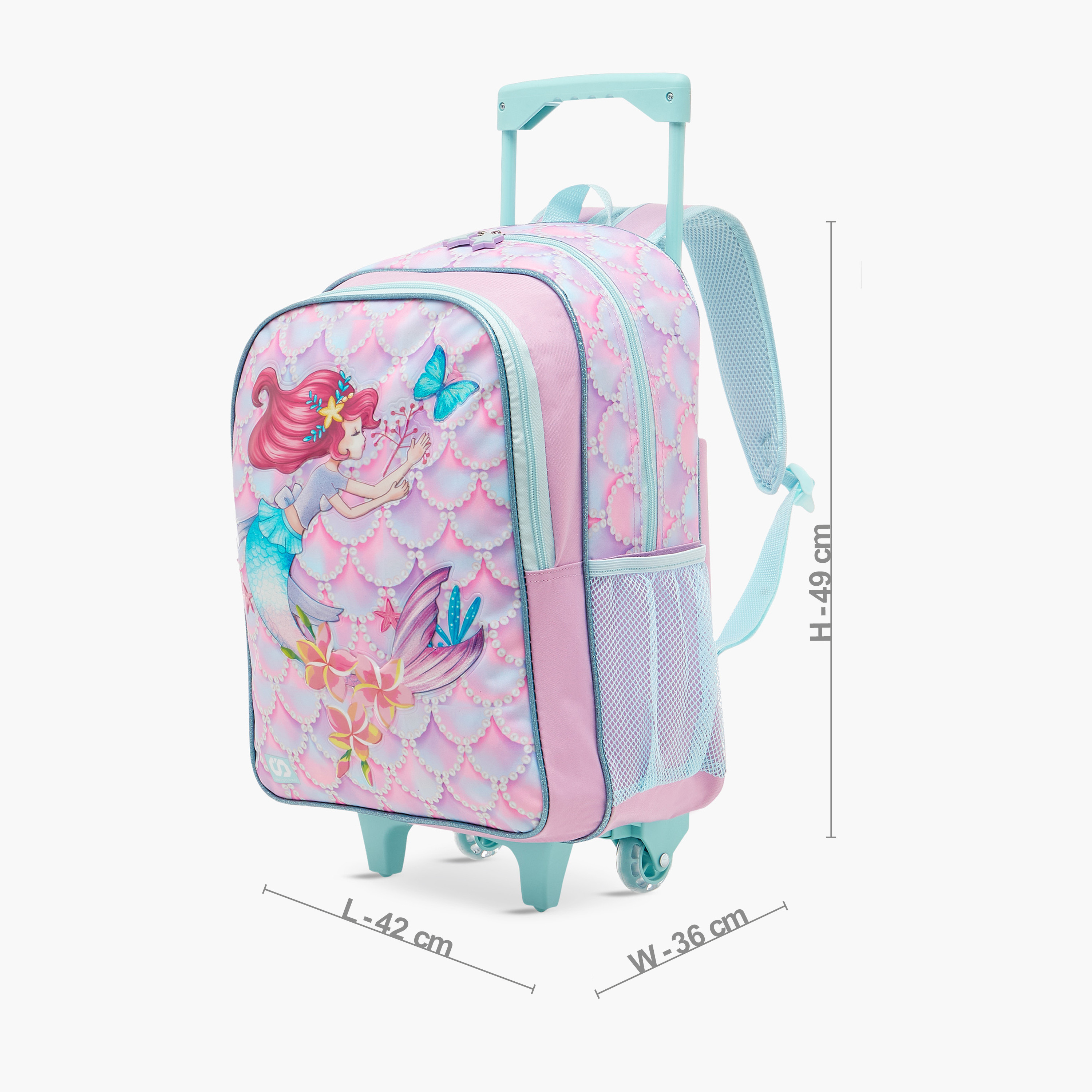 شنطة ظهر ترولي بطبعات مع شنطة غداء ومقلمة من ماست - 43X30X13 سم-school-bagsandbackpacks-sets-image-3