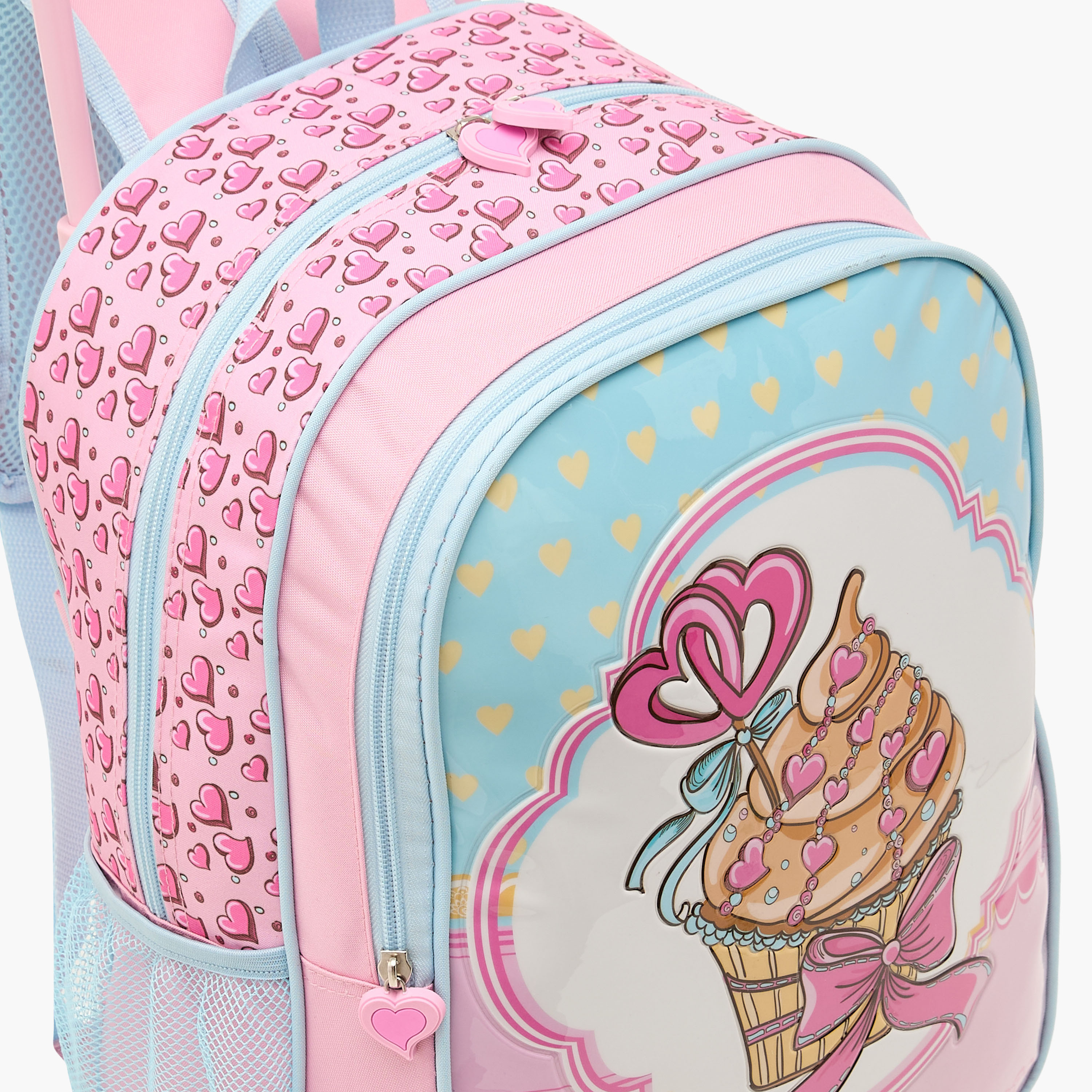طقم شنطة ظهر ترولي بطبعات حورية بحر 5-Piece قطع من سامي ستوديو - 16 بوصة-school-bagsandbackpacks-trolleybags-image-9