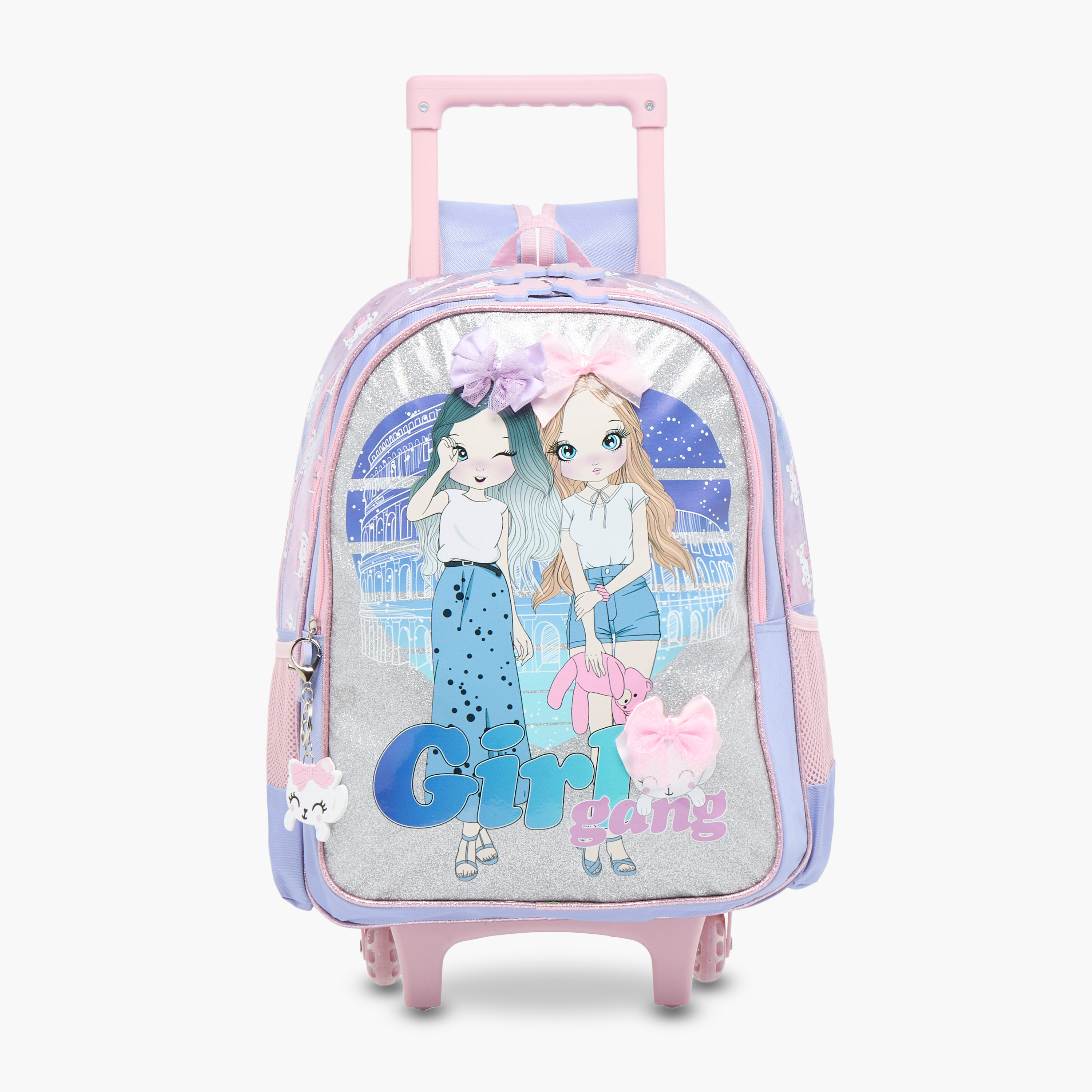 SAMI STUDIO 16-inch Graphic Print Trolley Backpack with Retractable Handle - 33X13.5X44.5 cms-cpkids-backtoschool-schoolbagsandbackpacks-trolleybags-image-1