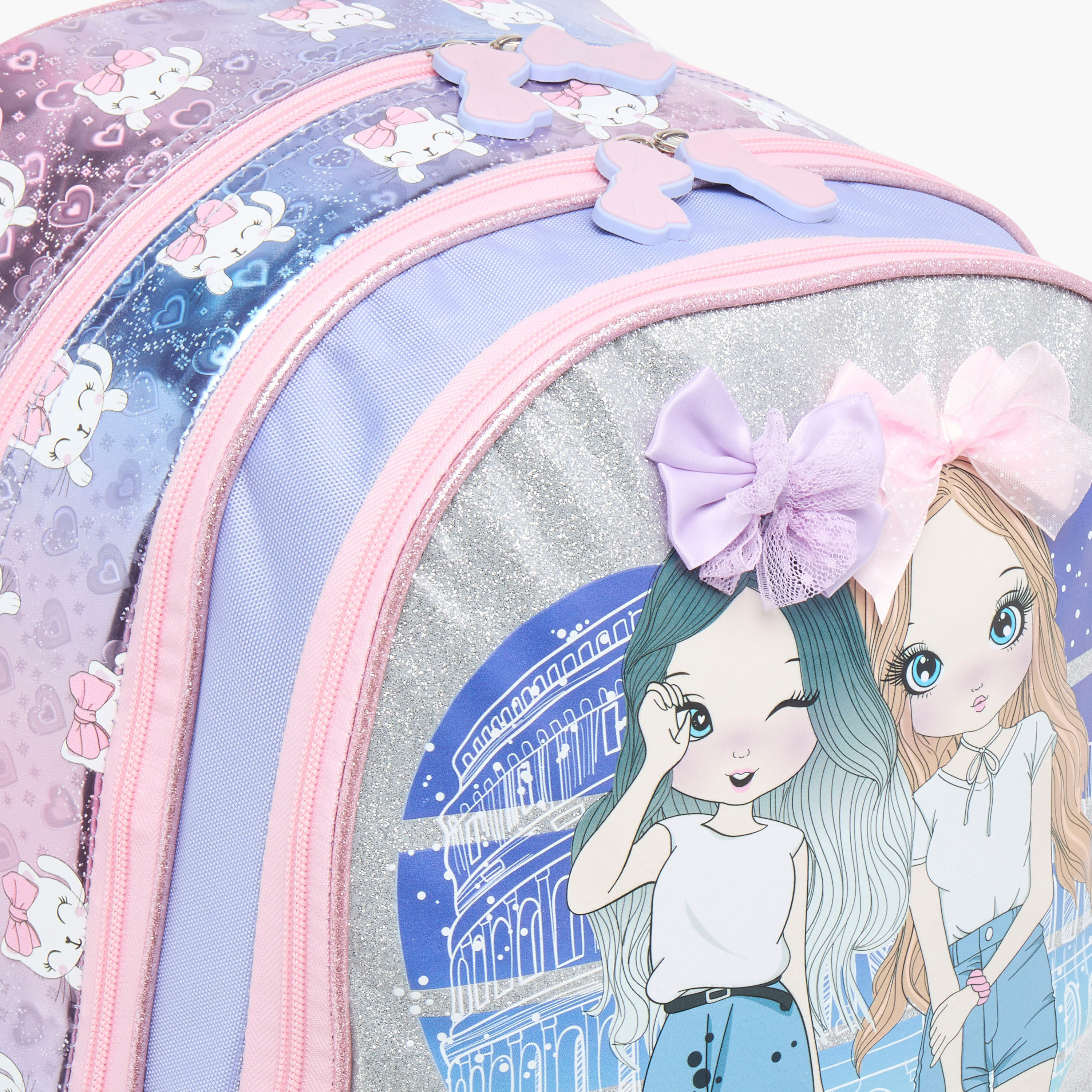 SAMI STUDIO 16-inch Graphic Print Trolley Backpack with Retractable Handle - 33X13.5X44.5 cms-cpkids-backtoschool-schoolbagsandbackpacks-trolleybags-image-12