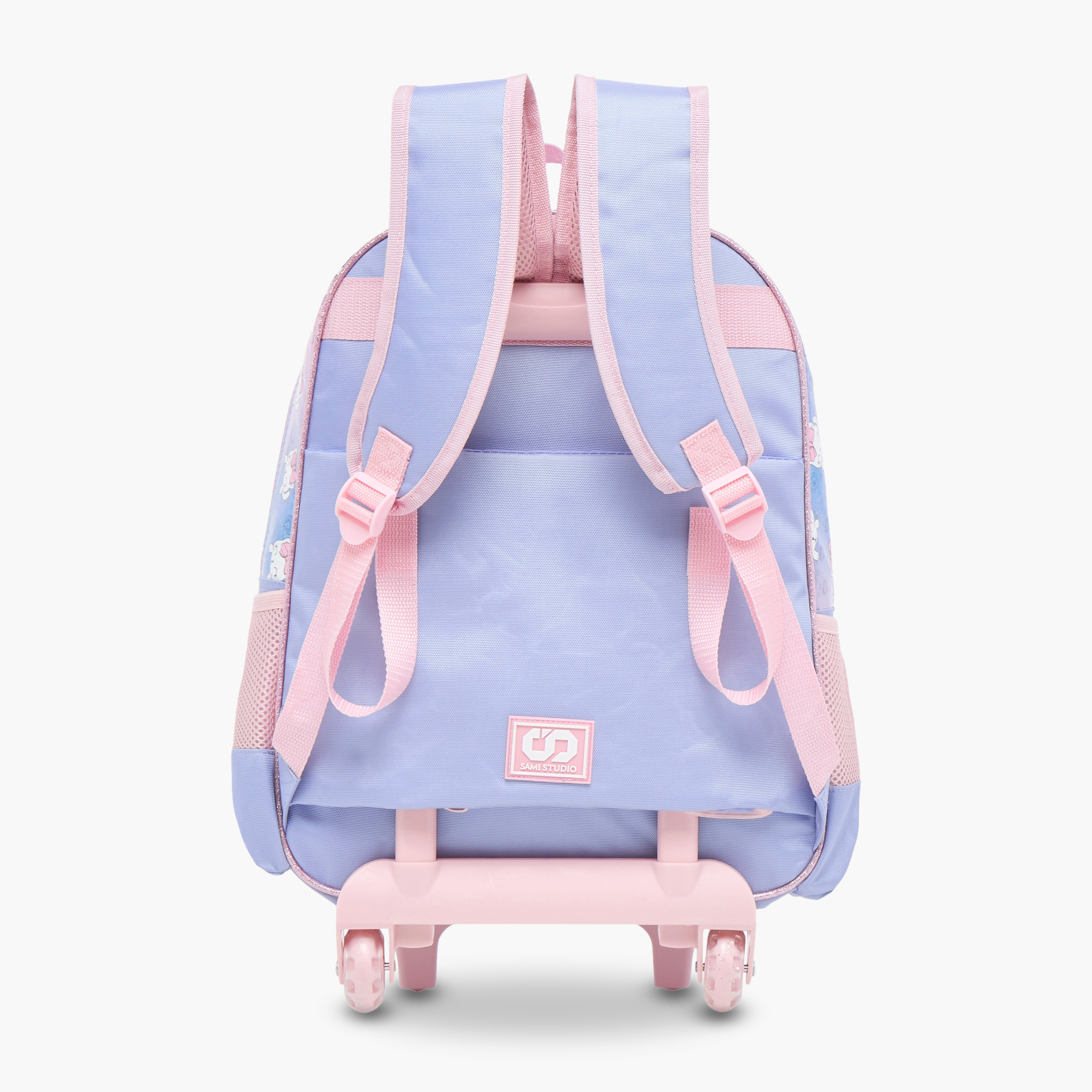 SAMI STUDIO 16-inch Graphic Print Trolley Backpack with Retractable Handle - 33X13.5X44.5 cms-cpkids-backtoschool-schoolbagsandbackpacks-trolleybags-image-4